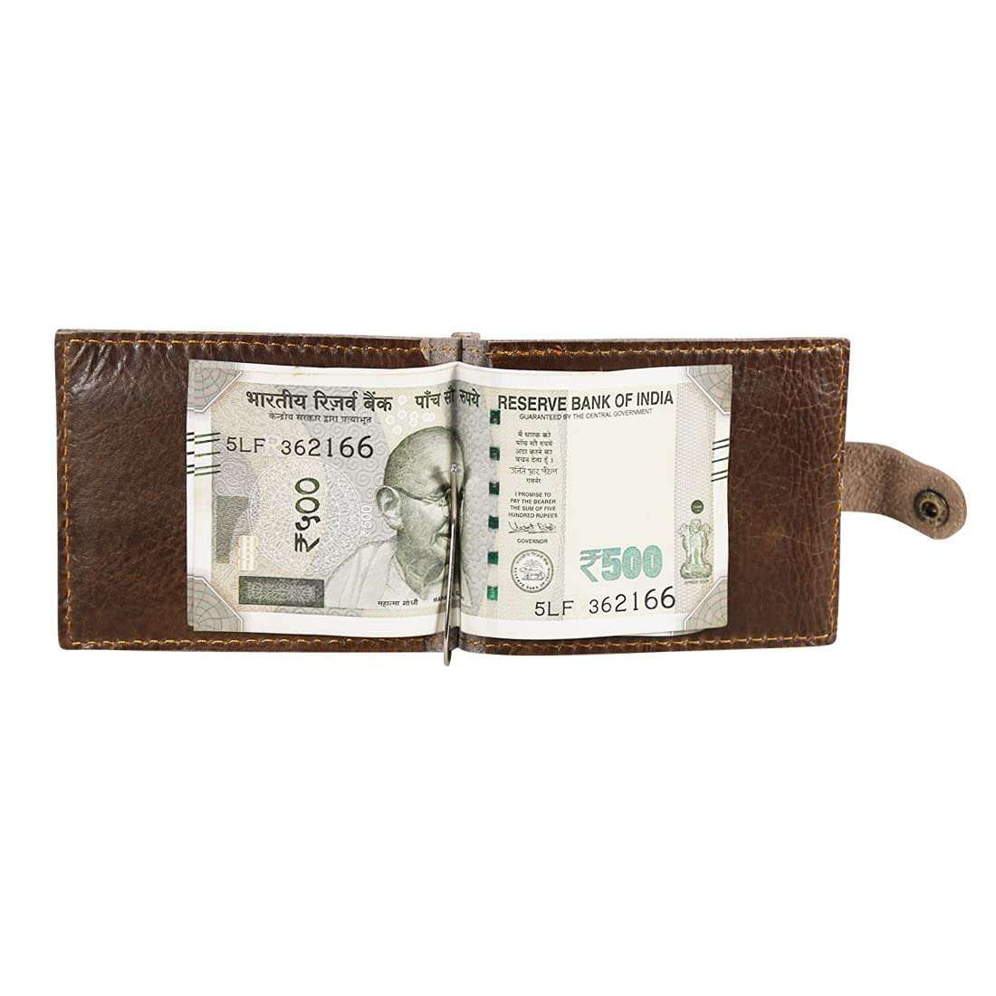 Style98 Leather ATM Credit Card Holder Cum Pocket Money Clip Men's, Women's Wallet 4