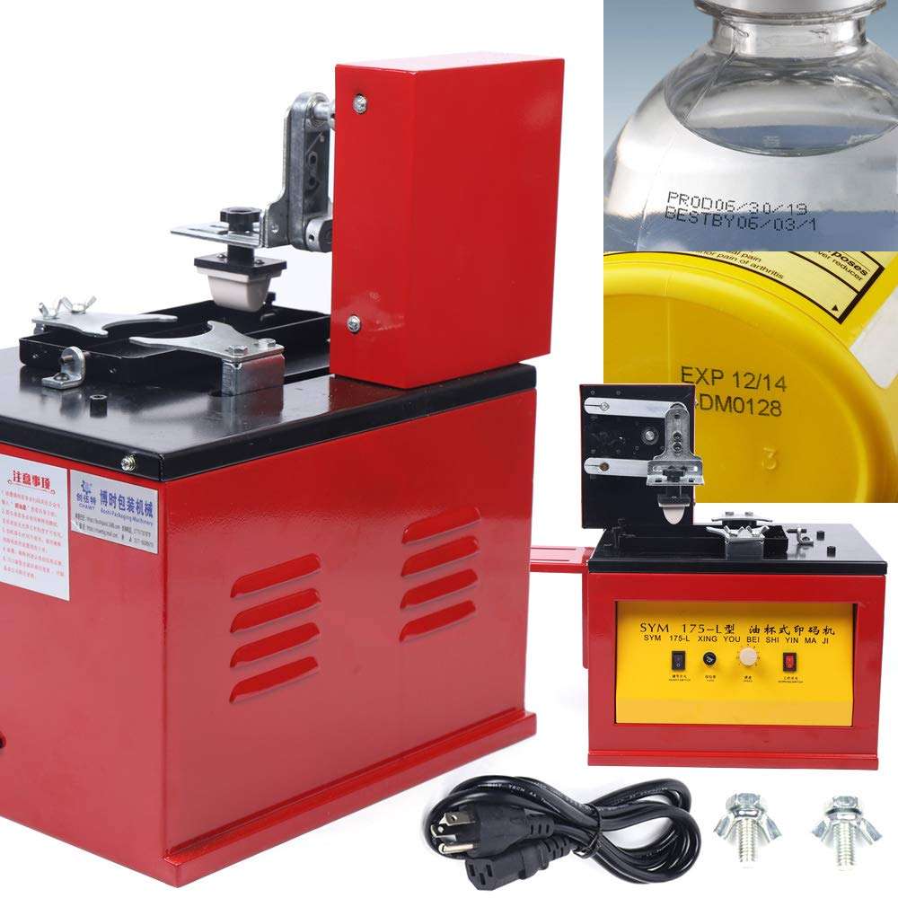 Electric Pad Printer Printing Machine for Logo, Trademark, Barcode, Batch, Date 2
