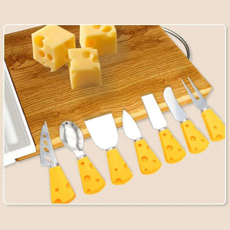 Cheese Knife, 7Pcs Mini Cheese Knife Set for Charcuterie Board, Cheeses Knives Cutter, Small Cheeses Fork Charcuterie Board Knives Set 5