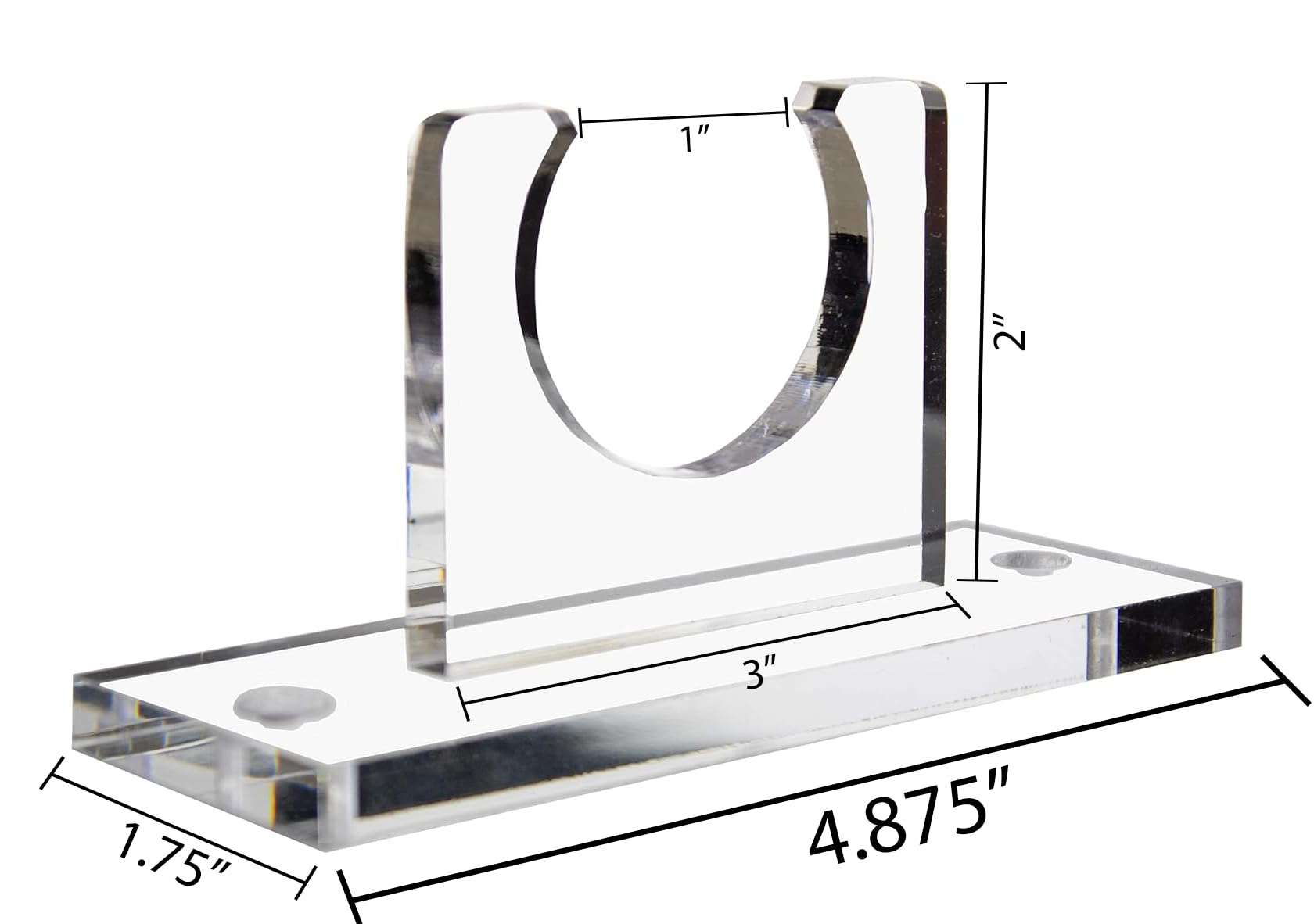 Better Display Cases Baseball Bat Display Vertical Wall Mount Clear Acrylic Standard Size Bracket (A052) 3