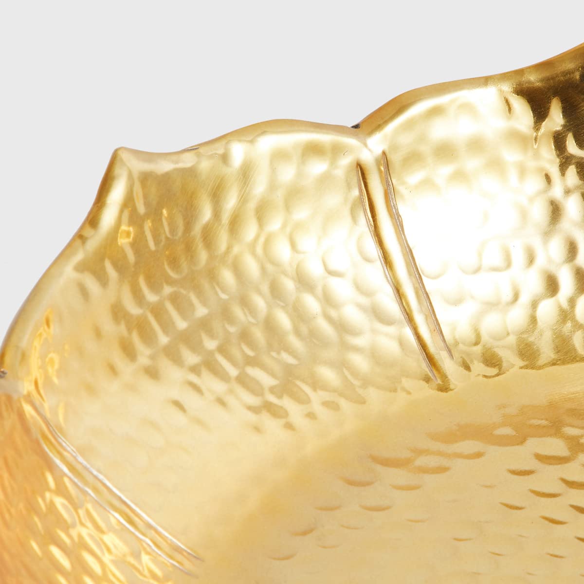 Home Centre Corsica Mystic India Gold Textured Metal Potpourri Bowl 5