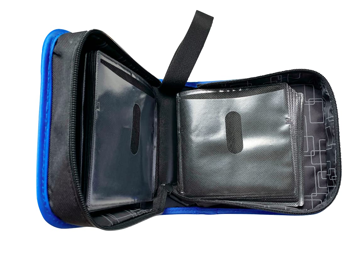 Memorex CD/DVD Nylon Wallet Black with Blue Piping, 48 Count (32020021682) 5