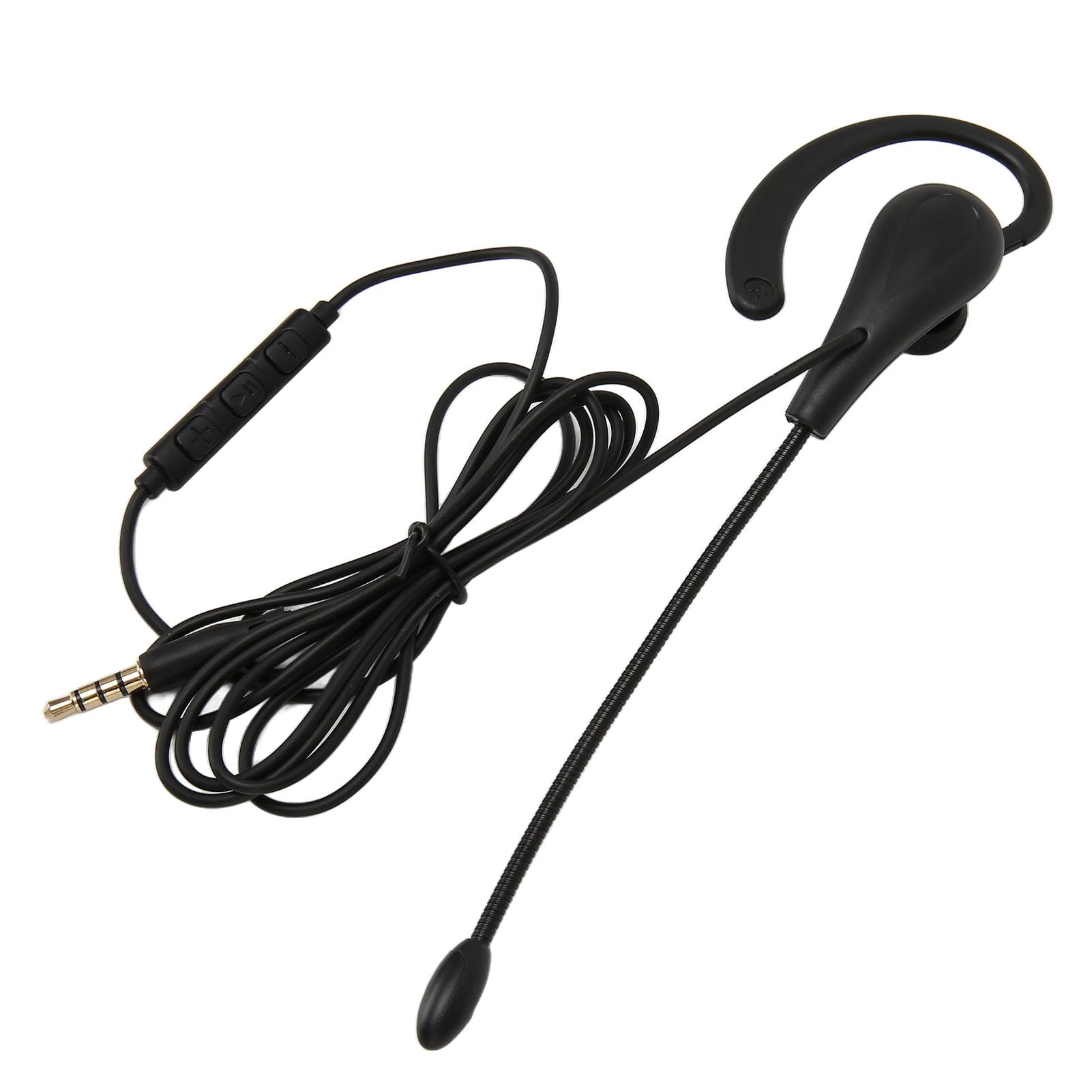 Monaural Headset, Rugged Single Ear Headset with Wired Clear Noise Cancellation for Call Center Computers (3.5mm) 5