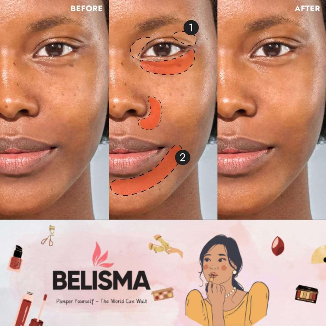 BELISMA PRO HD Color Correcting Concealer Kit - High Definition Green, Orange & Yellow Set for Flawless Complexion (0.28 OZ Each) 3