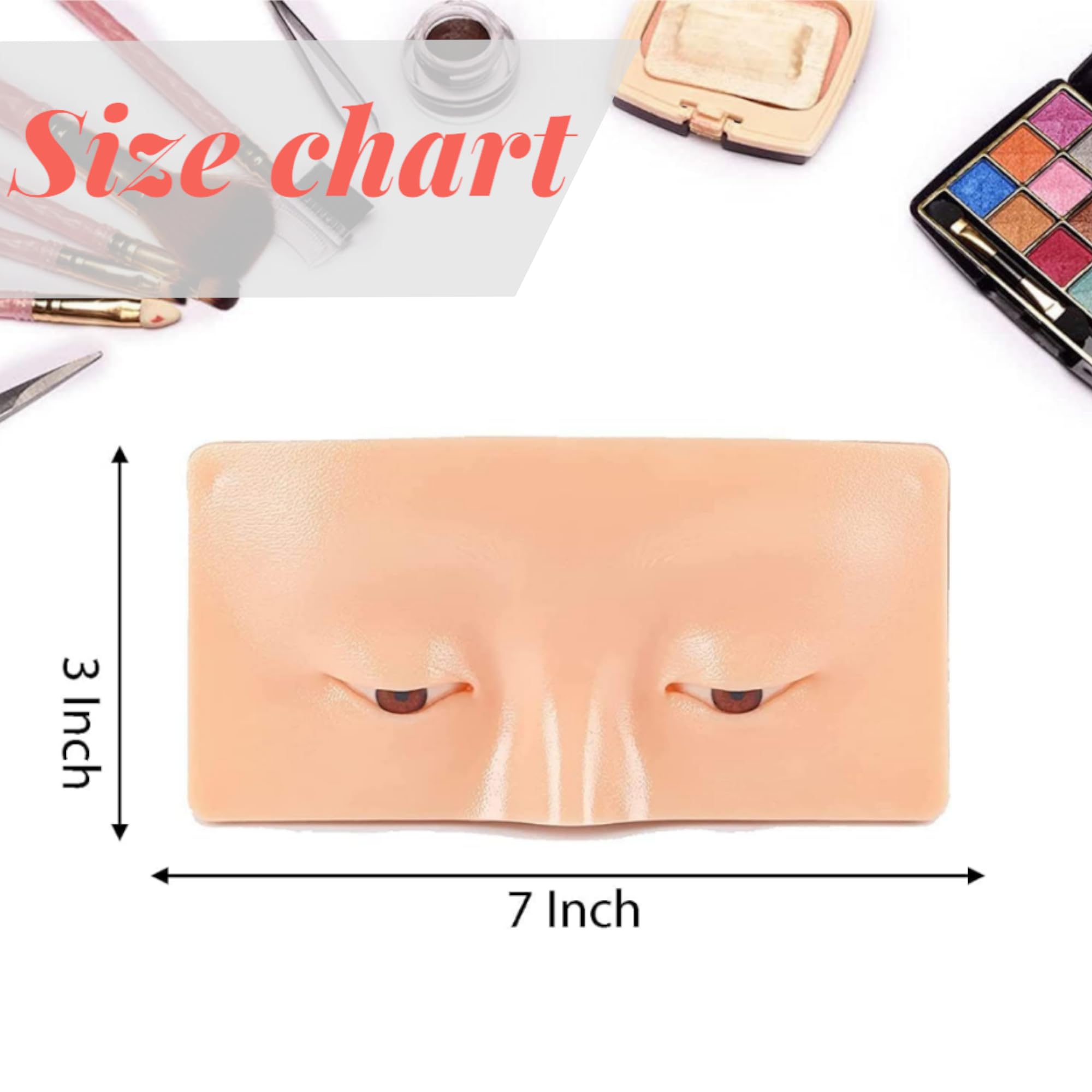 LAVENUST Realistic Microblading Pad - Eye Makeup Practice Tool 3