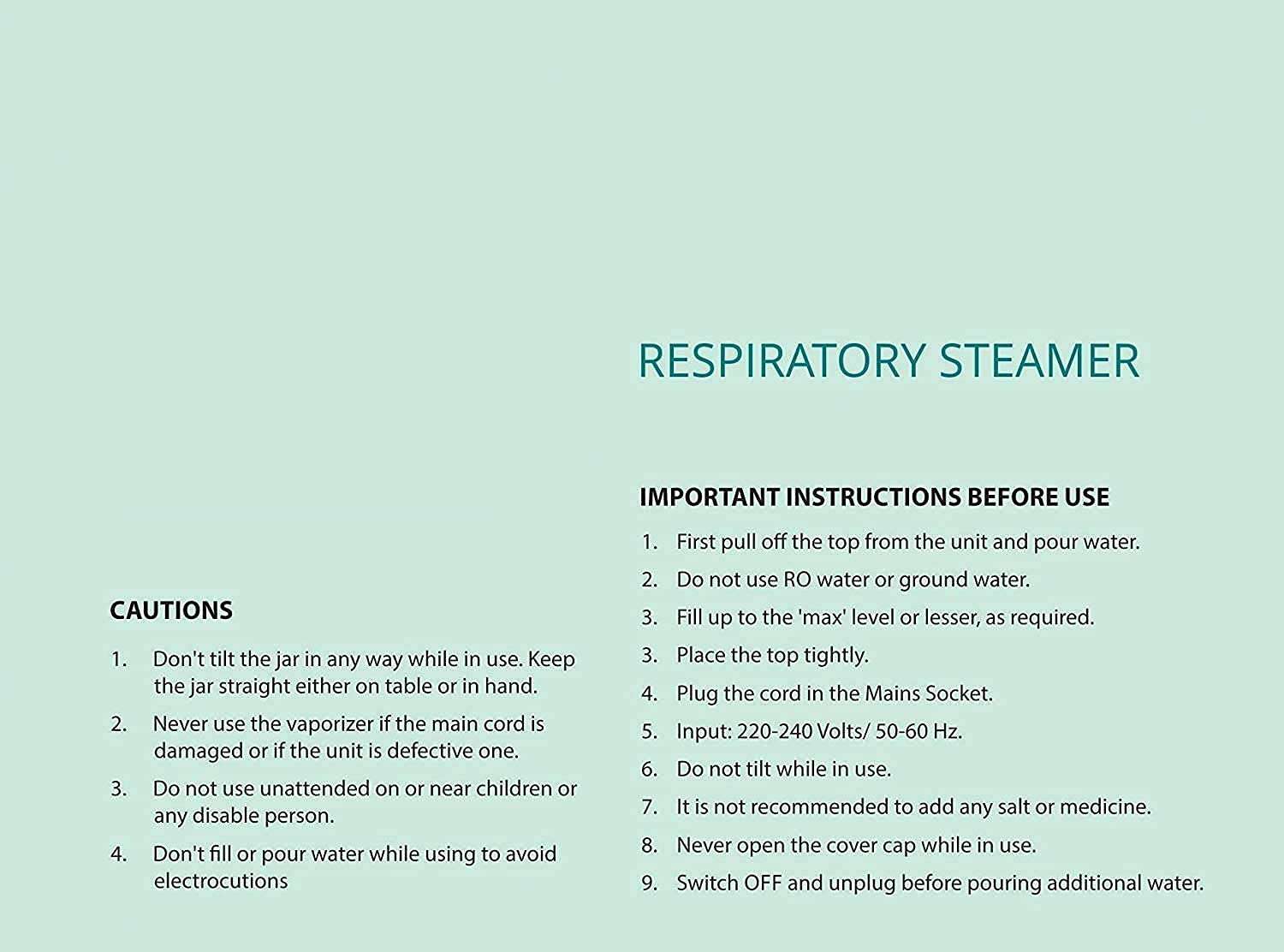 DEETTO 3 in 1 Steam Vaporizer for Cough and Cold Steamer Vaporiser and Steam Inhaler Vaporizer (Multi-colour) 4