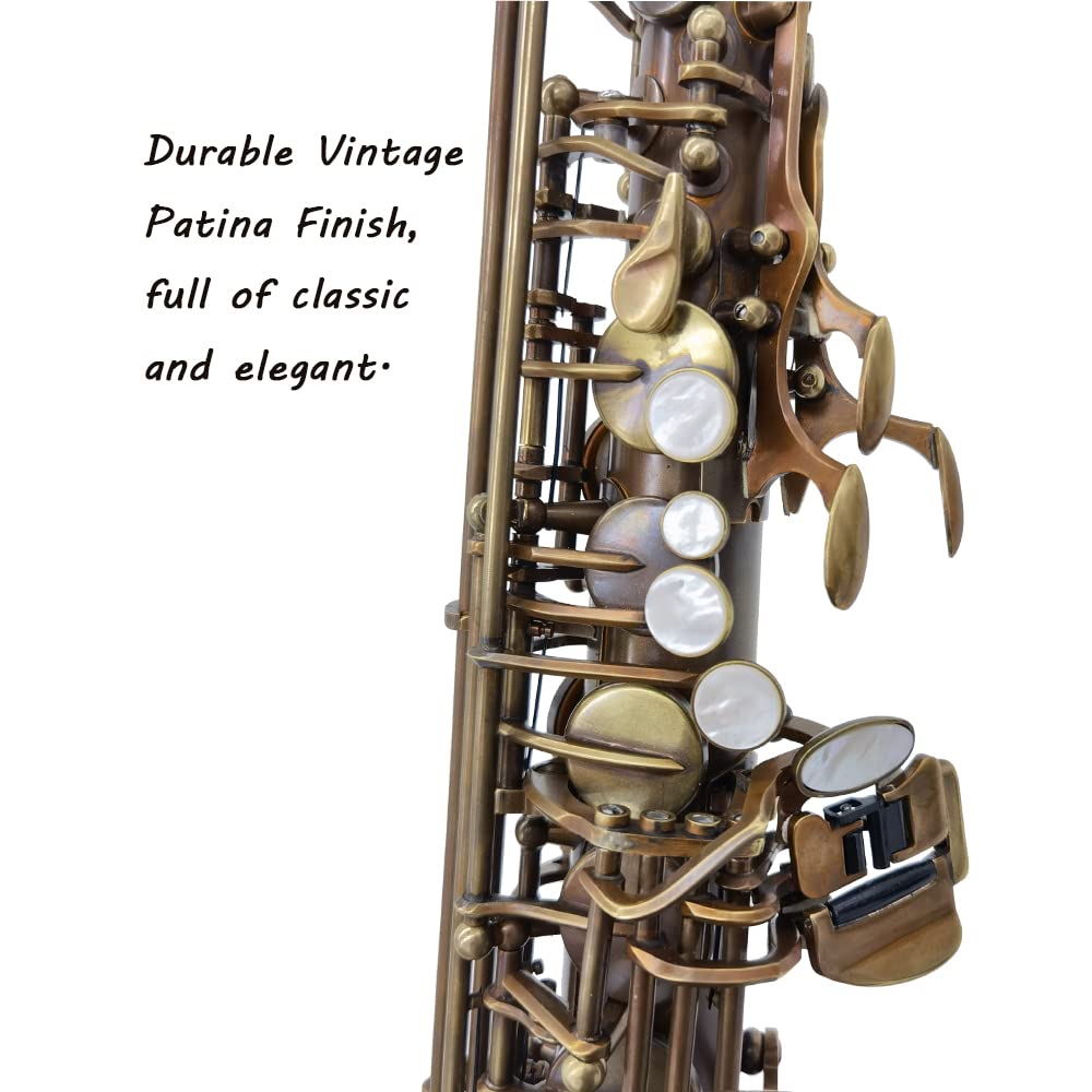 Tide Music Alto Saxophone High Grade Brass Alloy Body, Engraved one of Twelve Chinese Zodiac, full of Chinese culture charms (carved with horse) 4
