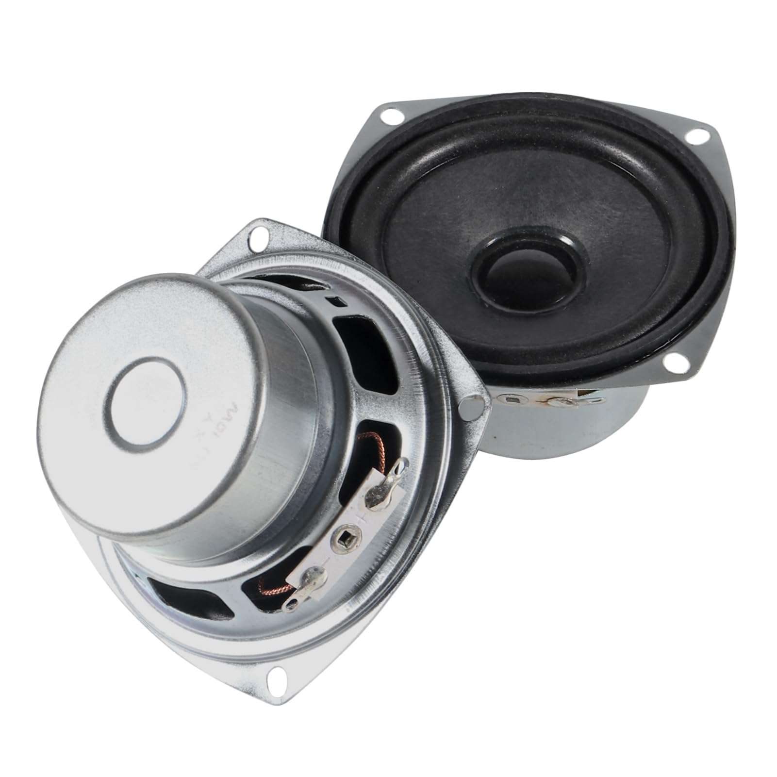 DWEII 2PCS 10W Mini 3" HiFi Full Range Speaker 8 Ohm Anti-Magnetic Audio 2.0/2.1 Home Stereo Woofer Loudspeaker 90dB High Sensitivity 1