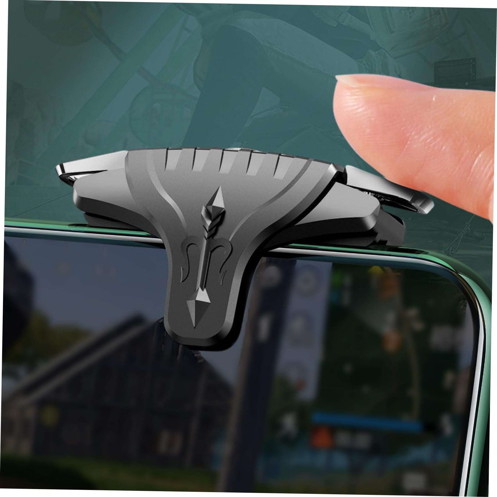 HOMSFOU 2 Pairs Trigger Gaming Compact Gamepad Grip Handle for Easy to Install 6