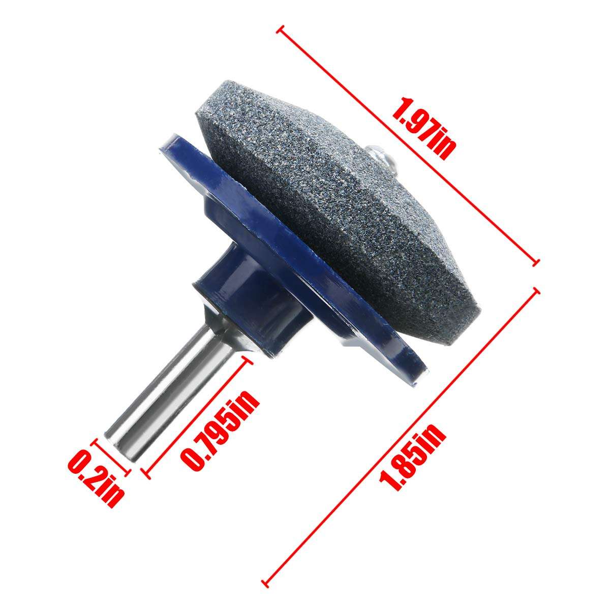 4 PCS Lawn Mower Blade Sharpener Universal Multi-Sharp Rotary Lawnmower Sharpen for Power Drill Hand Drill and Lawn Mower Blade Balancer 4