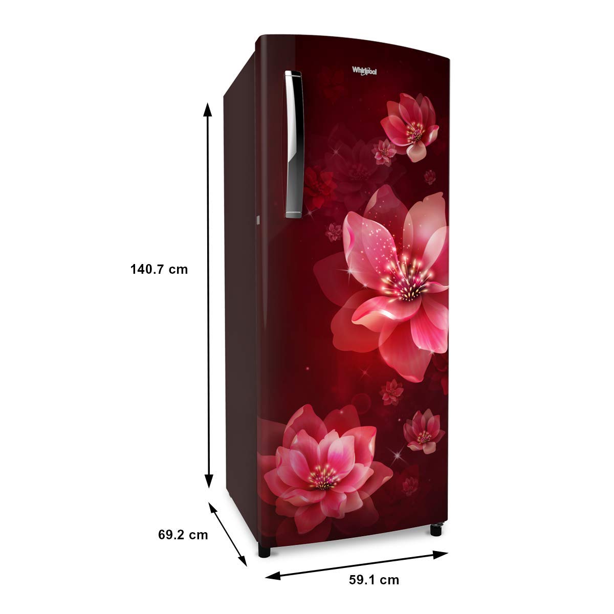 Whirlpool Ice Magic PRO 215 L 3 Star Direct-Cool Single Door Refrigerator (230 IMPRO PRM 3S, Wine Mulia, 2022 Model) 3