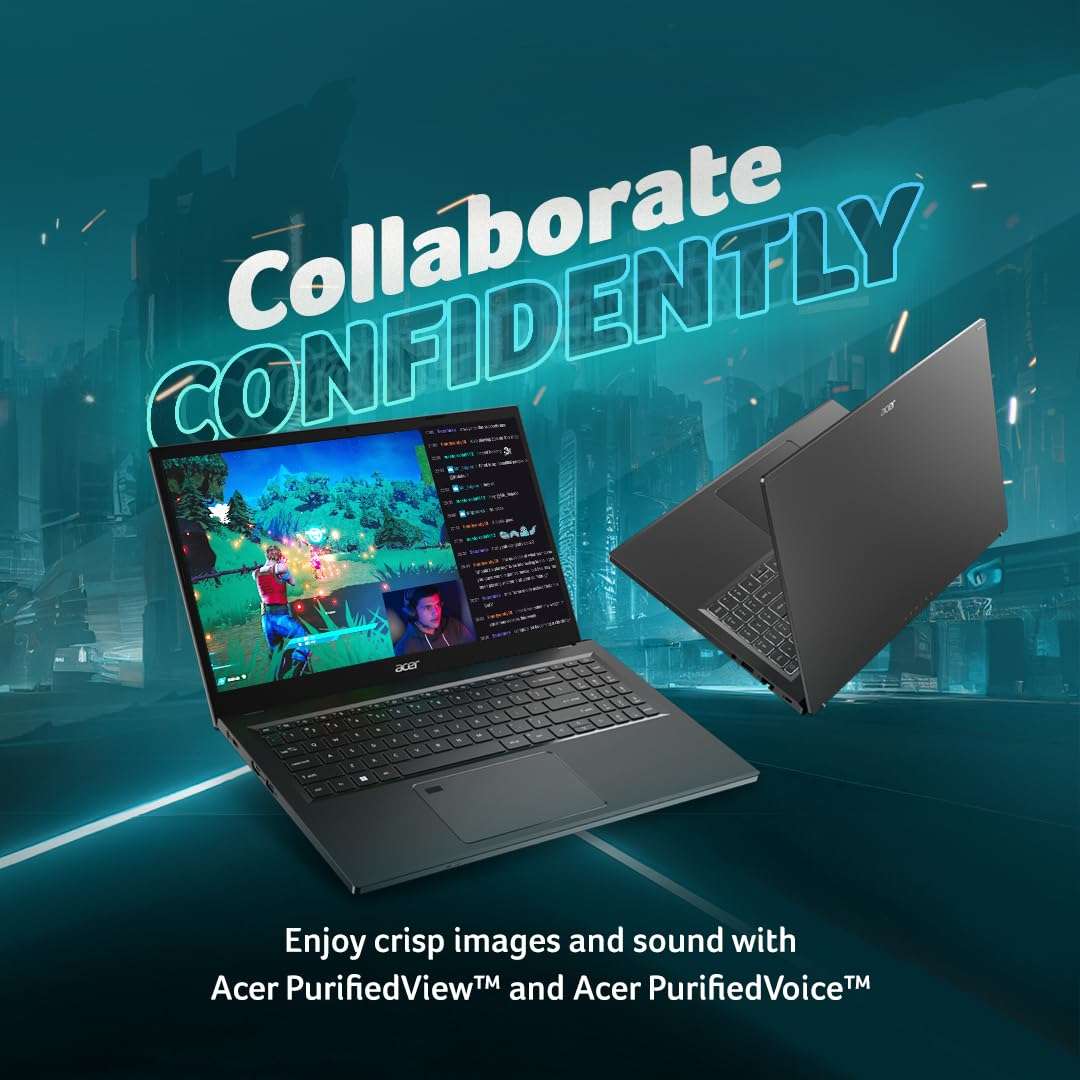 Acer Aspire 5 Gaming Laptop 13th Gen Intel Core i5 (8GB RAM/512GB SSD/NVIDIA RTX 2050 4GB Graphics/144Hz/Win11Home)A515-58GM 15.6" FHD Display, Steel Gray, Backlit Keyboard, Fingerprint Reader, 1.78KG 2