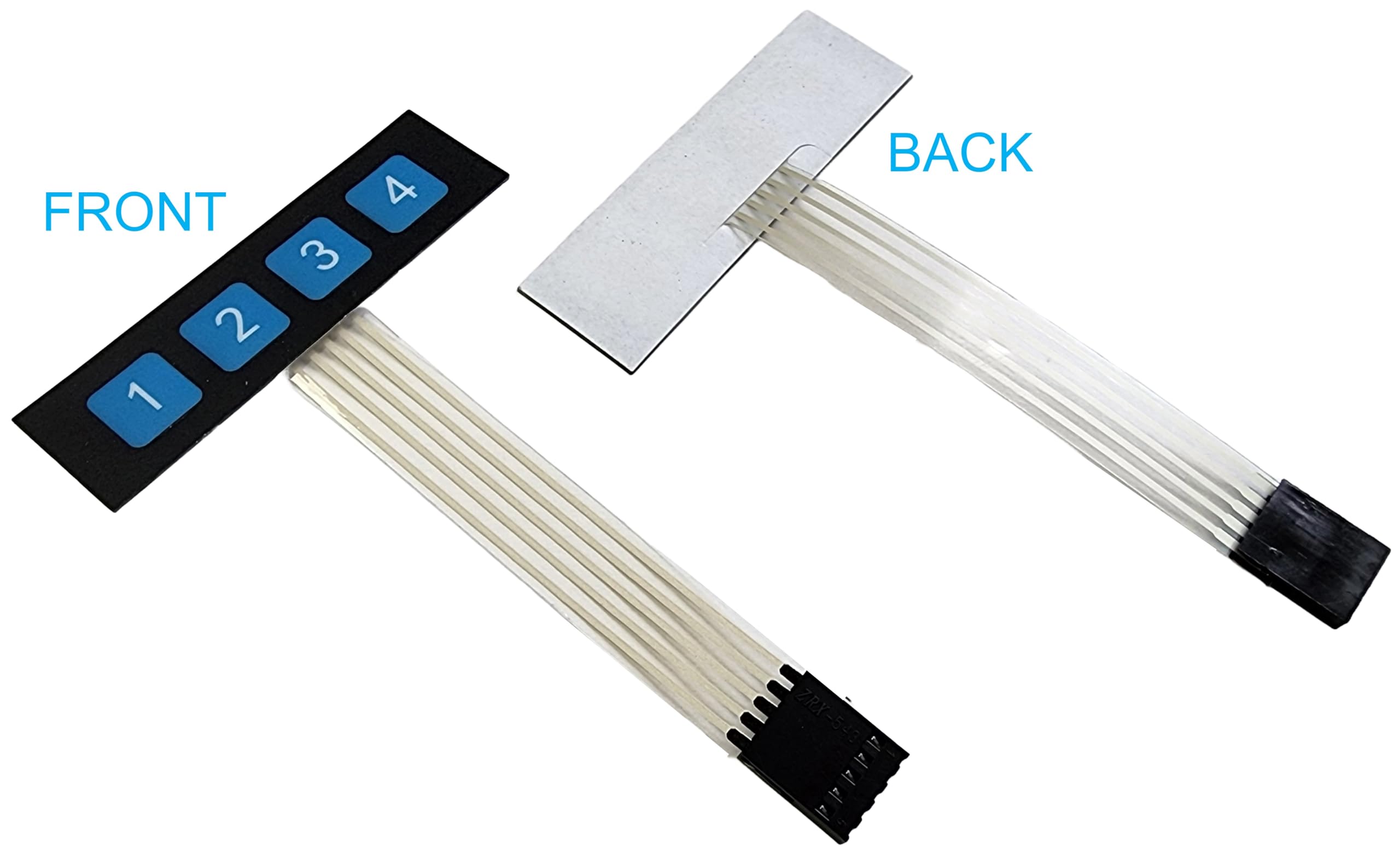 DIYables Keypad 1x4 for Arduino, ESP32, ESP8266, Raspberry Pi, 2 Pieces 3