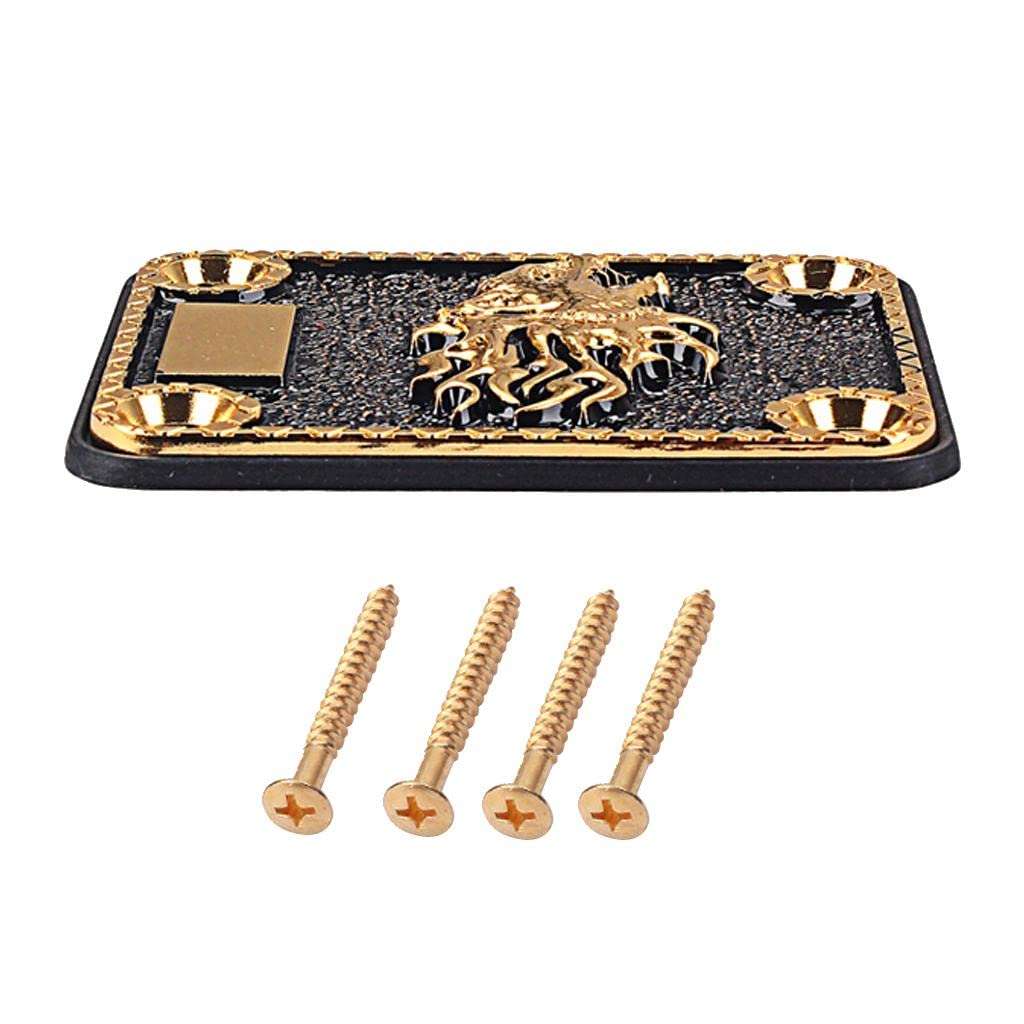 CALANDIS Guitar Neck Reinforcing Plate&Screws for Fender Strat Tele Electric Guitar Bass 4