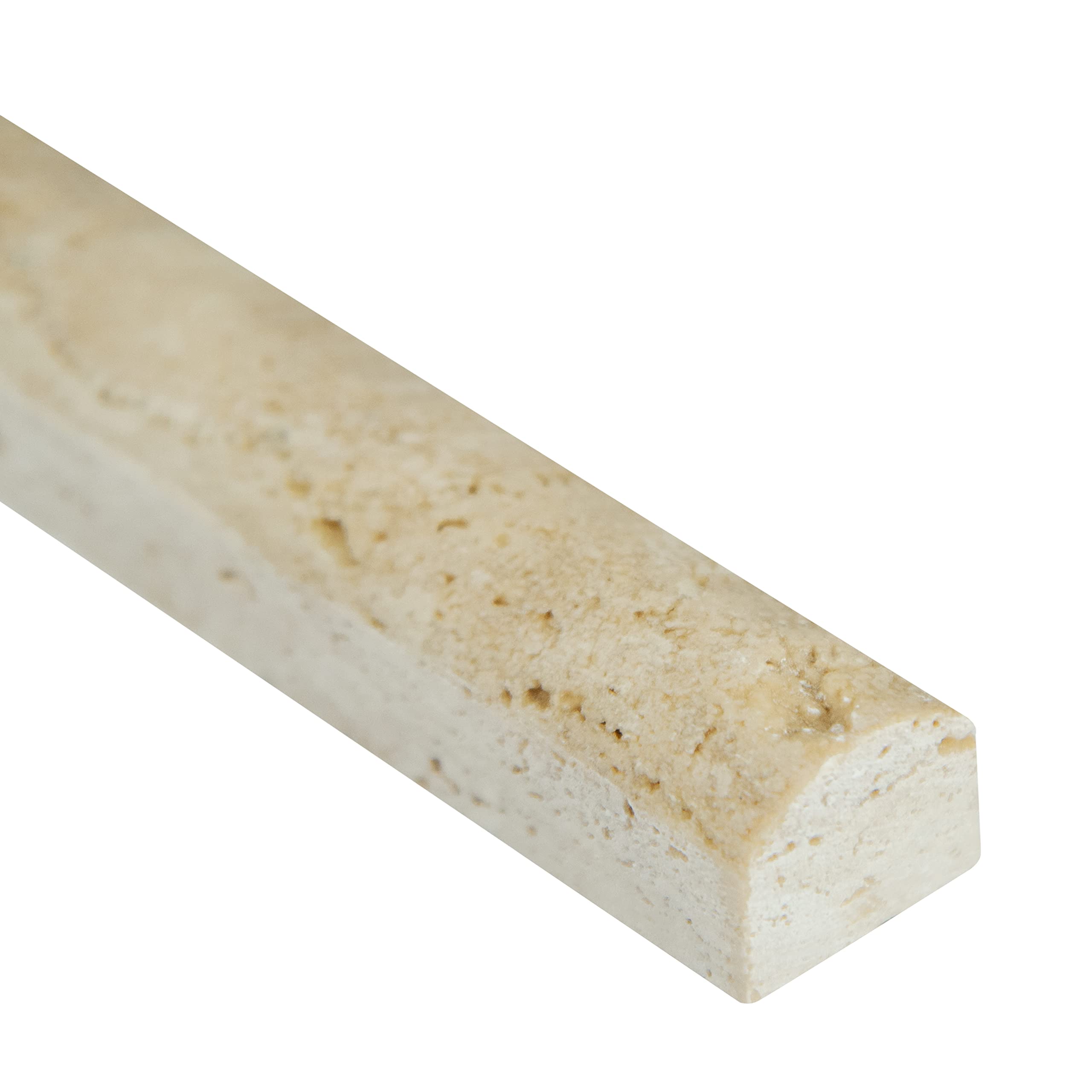MSI Chiaro Pencil Molding 3/4 in. x 12 in. Honed Travertine Wall Tile for Bathroom, Kitchen Backsplash, Accent Wall Tile, and Shower Wall Tile 3
