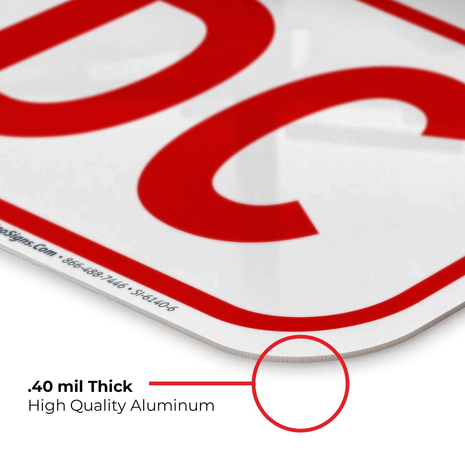 FDC Sign, Fire Department Connection Sign, 6x12 Inches, Rust Free .040 Aluminum, Fade Resistant, Made in USA 6