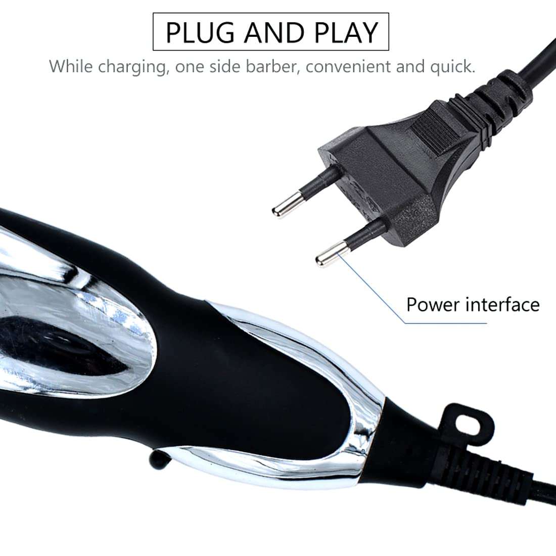 QGS KMEY Corded Electric Waterproof Professional Barbar approved Hair Clipper Beard Mustache Trimmer Powerful 9W Shaver Cutter Cleaner Electric Razor for Men Multicolor (3 Year Warranty) 1026 5