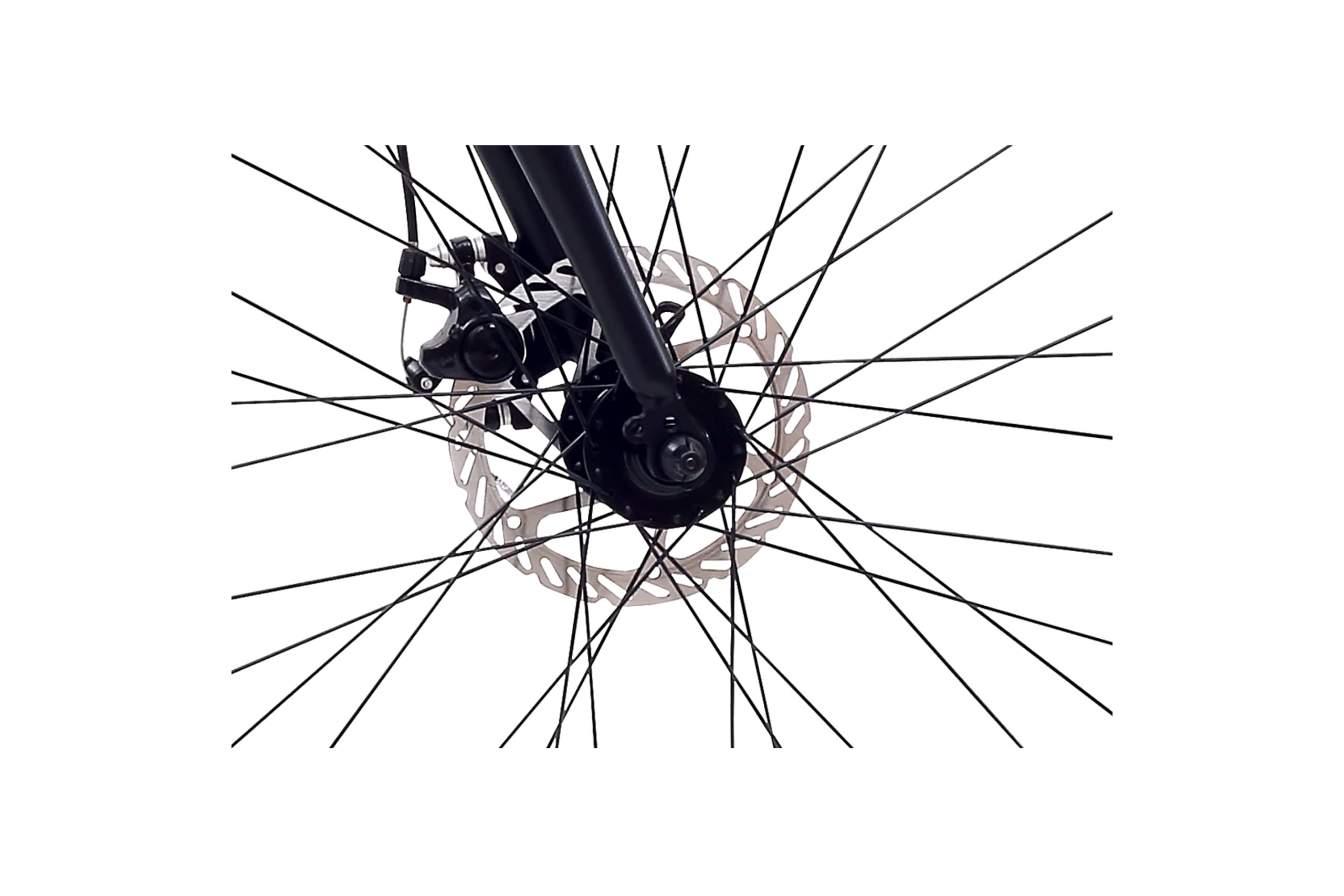 Montra Downtown 7X3 Geared with Disc 700CX35C Neon Yellow with Black 43.17 Inches, Boys , Hybrid Bike , Geared cycle 3