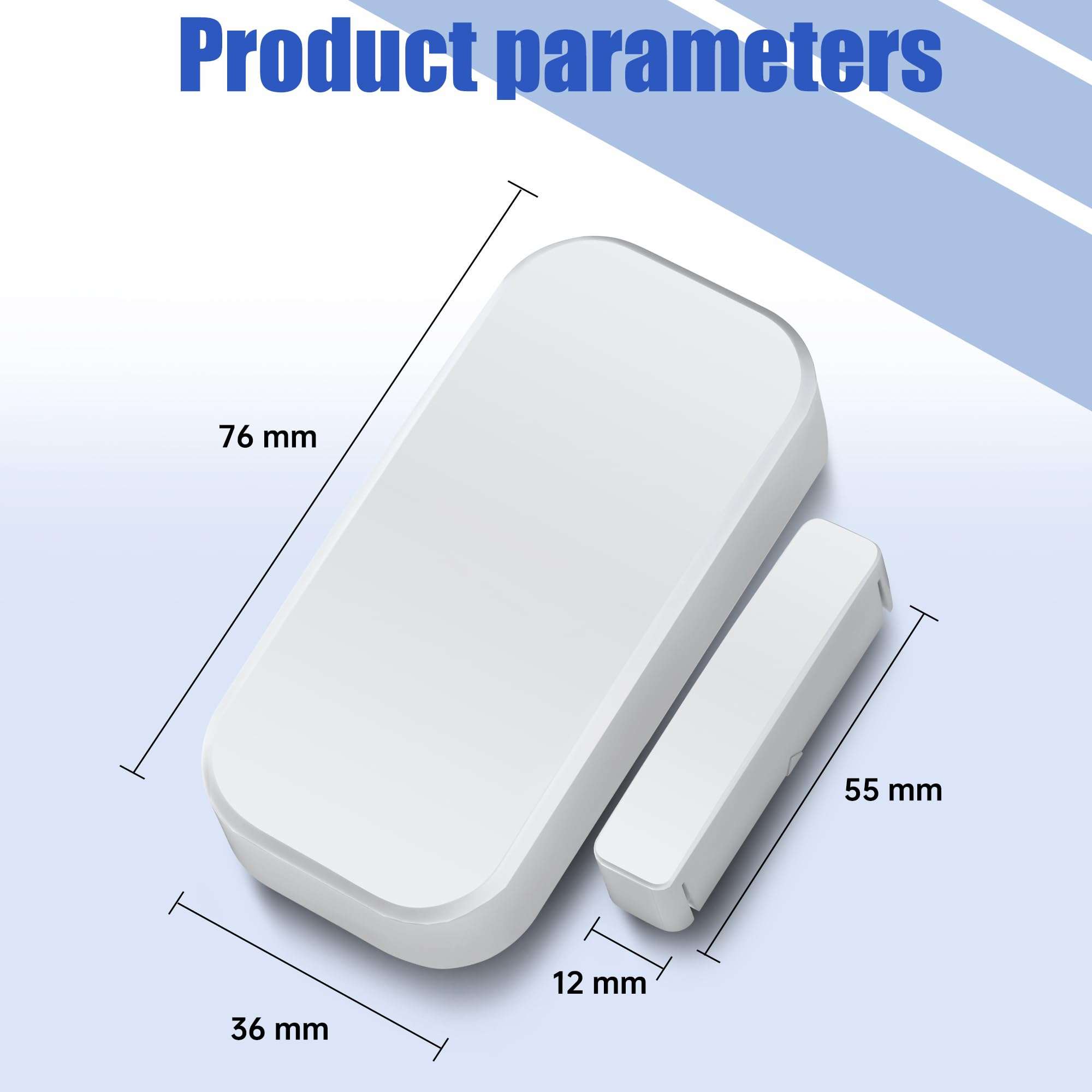 Kerui Door/Window Magnetic Alarm Sensor for GSM Home Security Alarm Systems Kit Protector Window Vibration Burglar Alarm for Homes Sheds Caravans Motorhomes Safety Guardian Protector(3 Set) 6