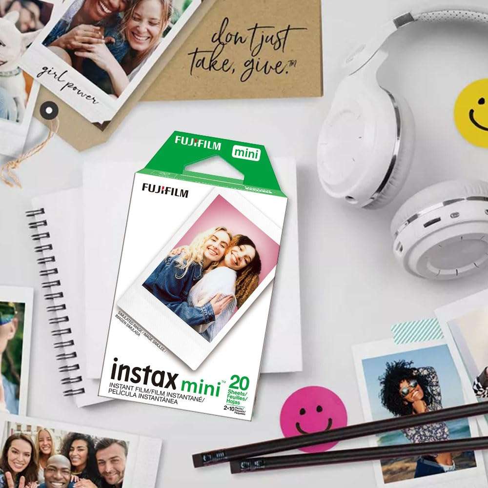 Fujifilm Instax Mini Instant Camera Film (200 Photo Exposure) Bundle with 6AVE Microfiber Cleaning Cloth 4