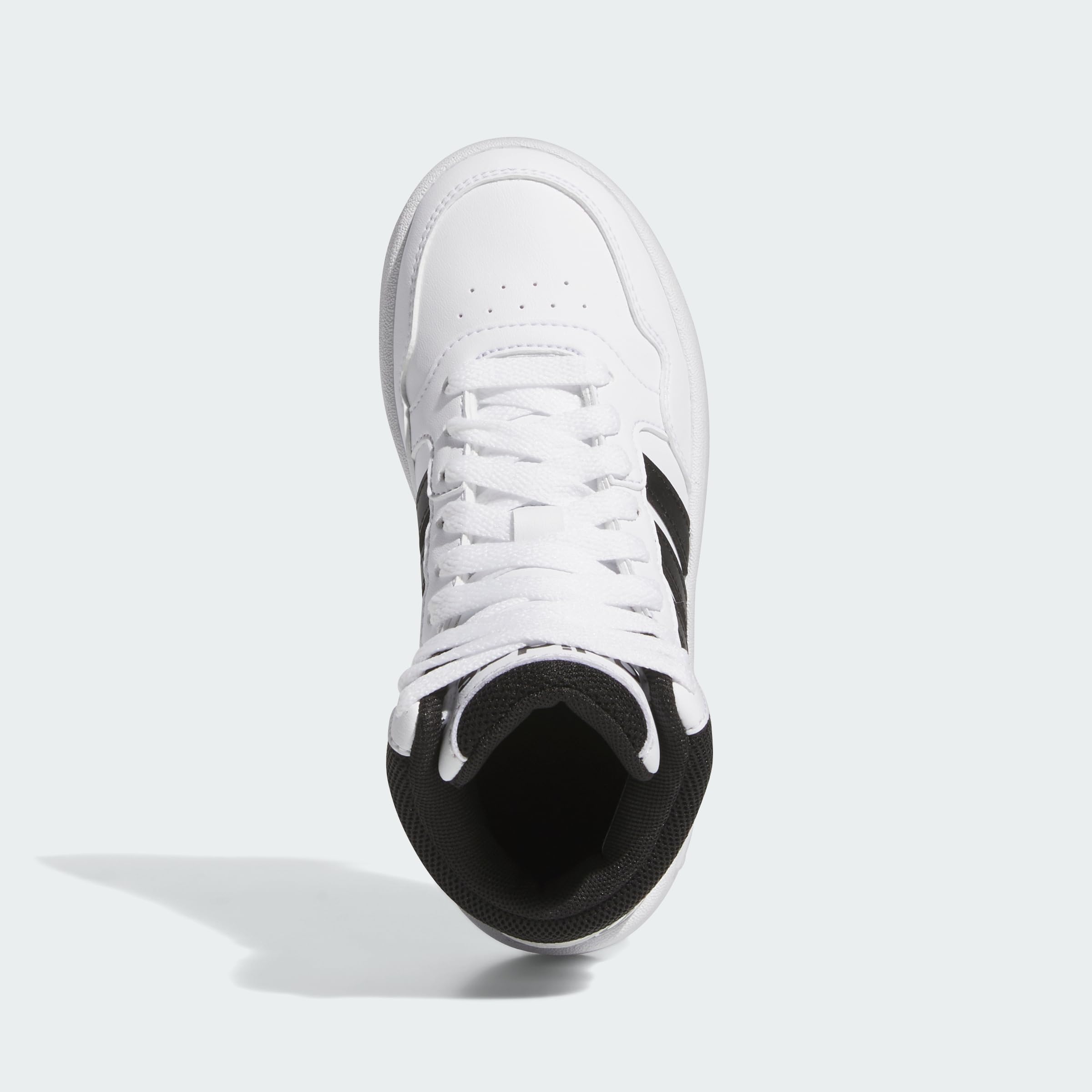 adidas Originals Unisex-Child Hoops 3.0 Mid, White/Black/Black, 10.5K 4