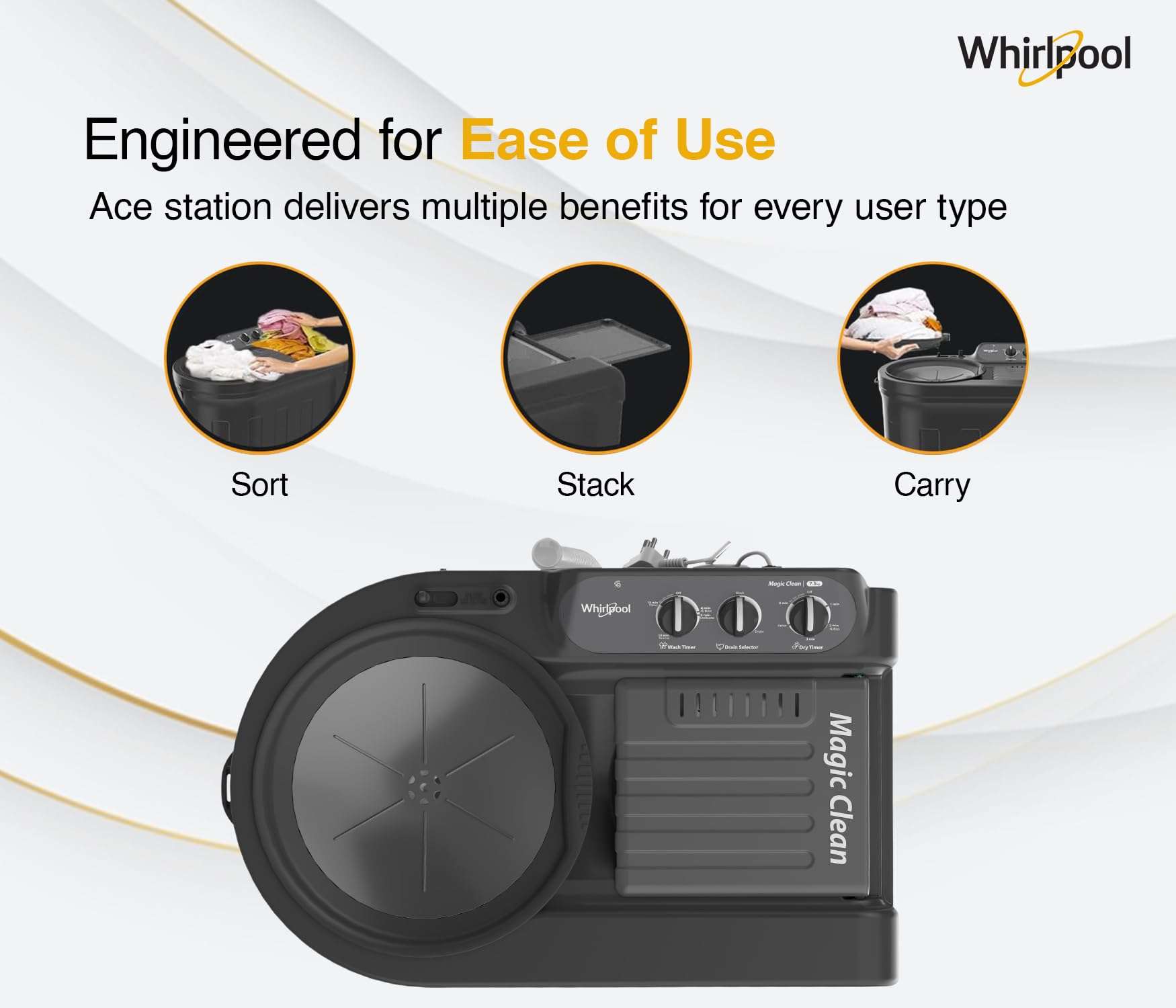 Whirlpool 7.5 Kg 5 Star Magic Clean Semi-Automatic Top Loading Washing Machine (MAGIC CLEAN 7.5 GREY DAZZLE, Fast Drying) 4