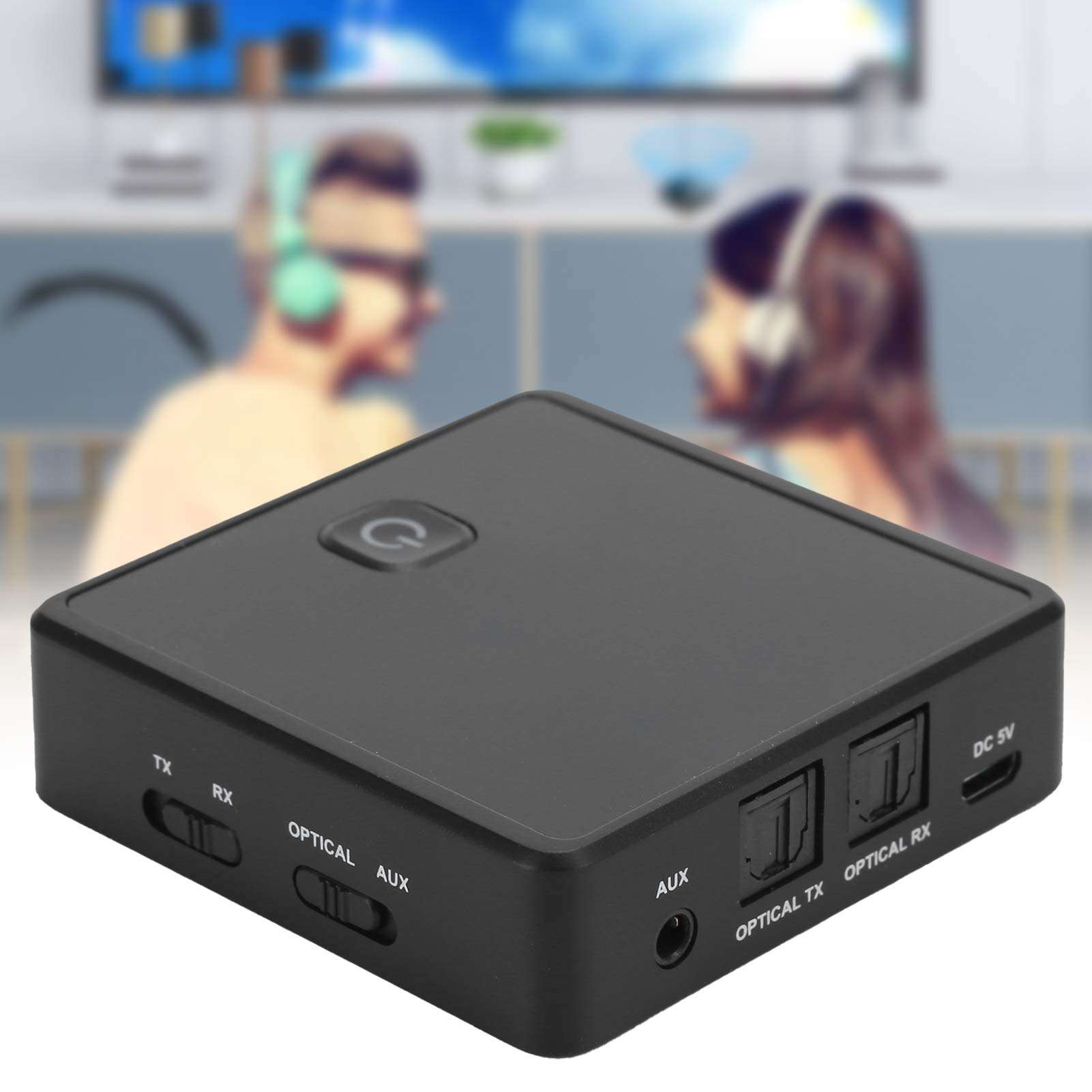 Bluetooth Transmitter Receiver AUX 3.5mm Audio Adapter Plug and Play Mini Portable 3.5mm Jack Wireless Bluetooth Transmitter/Receiver for TV/PC/Smartphone/Car 3