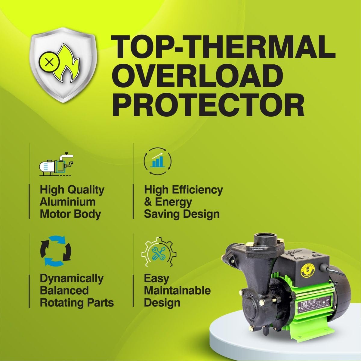 kirloskar chhotu 0.5 hp water pump with pressure boosting 24 liter tank (Available In multicolour) with NRV, 5 way Connector, Pressure Guage, Pressure switch (single phase) 4