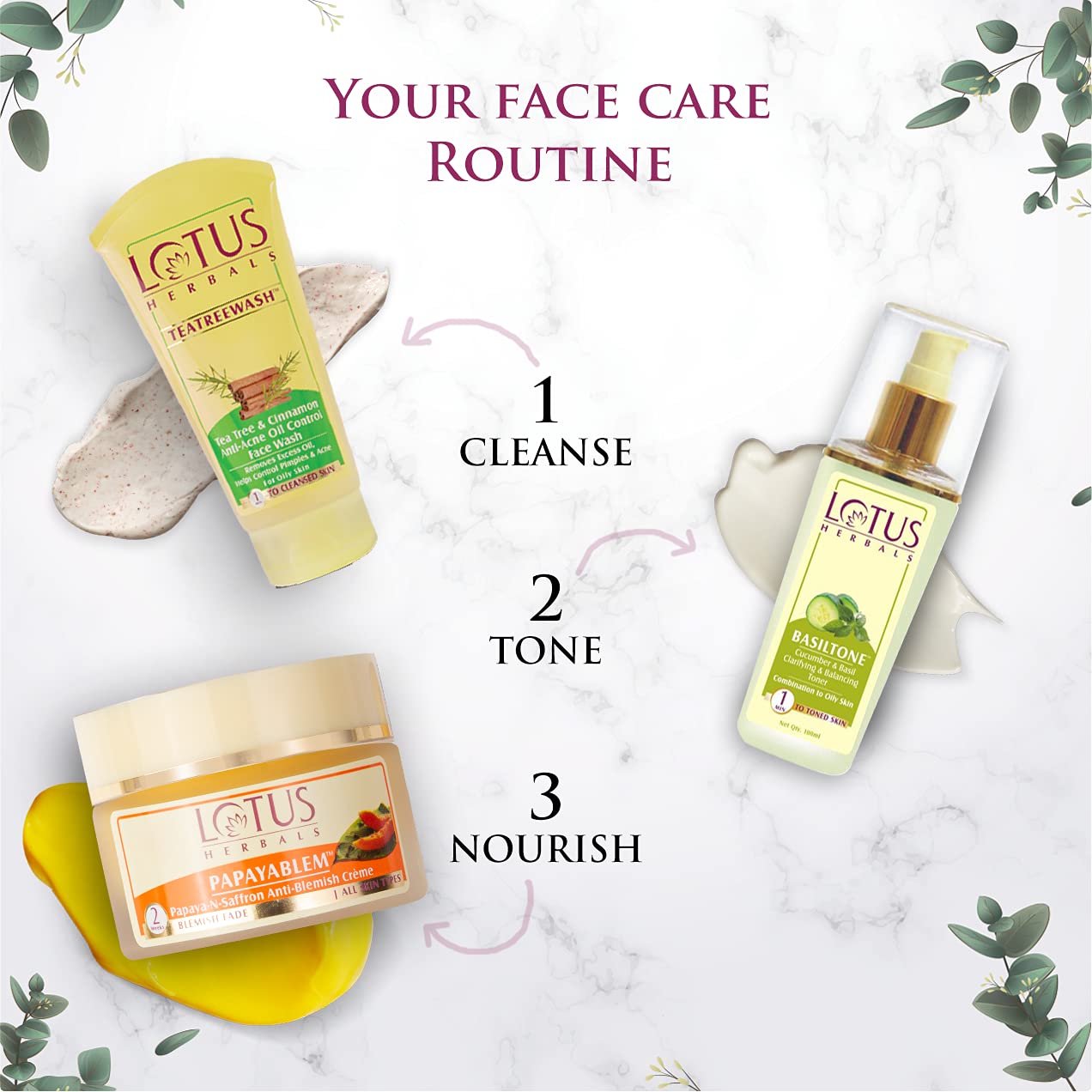 Lotus Herbals Teatreewash Face Wash | with Tea Tree Oil & Cinnamon | Anti Acne | Oil Control | For Oily Skin | 120ml (Pack of 2) 3