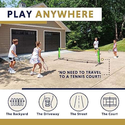 Kids Tennis Racket with Training Videos – 21 Inch Aluminum Youth Tennis Racket, Neoprene Handle – Junior Tennis Racket for Kids Age 5-12 – Childrens Tennis Rackets by Street Tennis Club, Pink/White 5