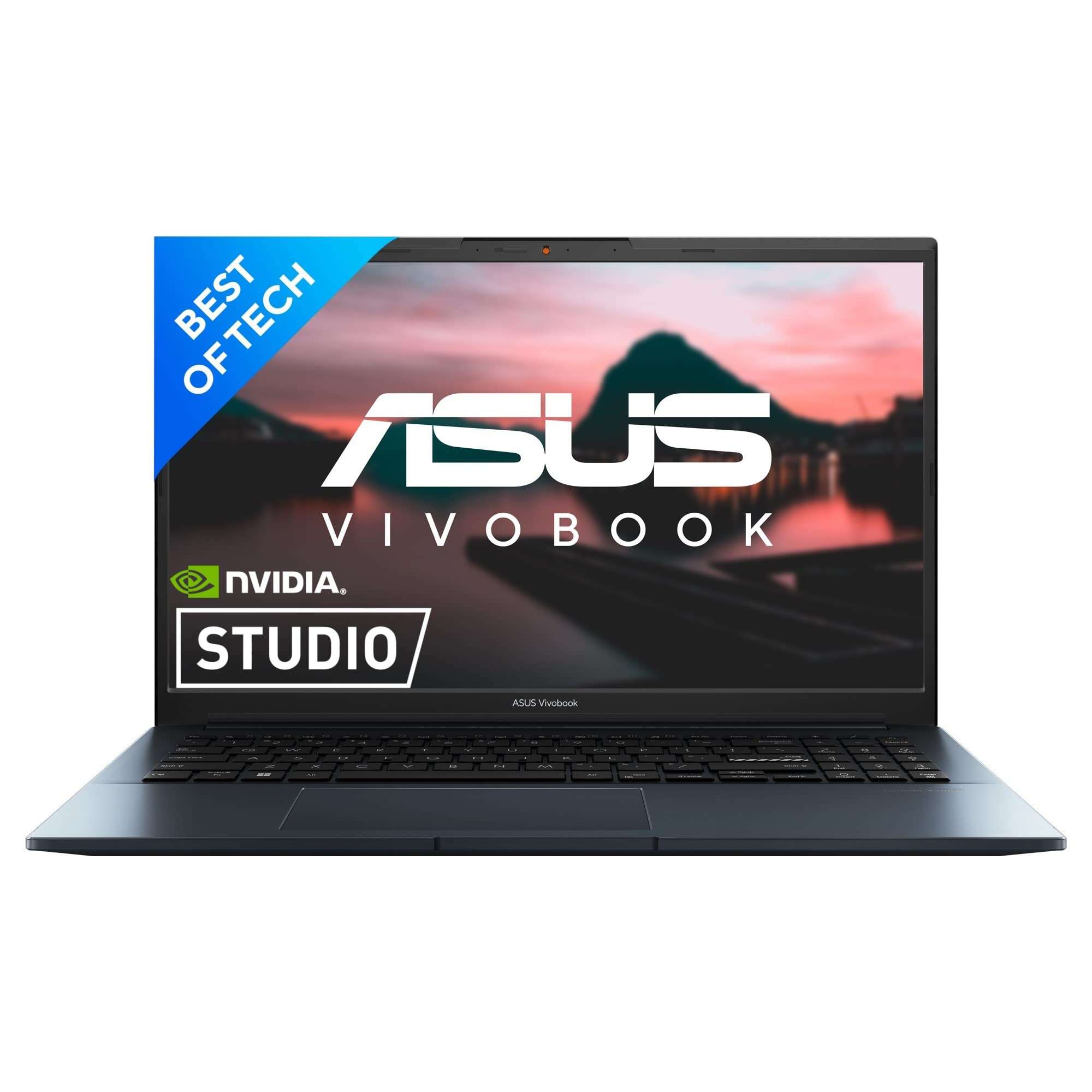 ASUS Vivobook Pro 15,AMD Ryzen 5 5600H,15.6" (39.62Cm) Fhd,Thin&Light Laptop (16Gb/512Gb Ssd/4Gb Nvidia Geforce RTX 3050/Windows 11/Office 2021/Backlit/Fingerprint/Blue/1.80 Kg),M6500Qc-Hn541Ws 1