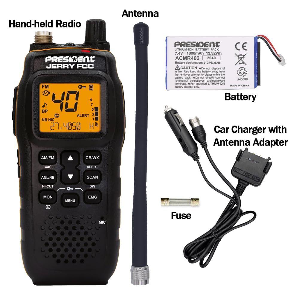 President Jerry FCC AM/FM Portable Radio with Vehicle Charging System - Perfect for The Road Warrior! 5