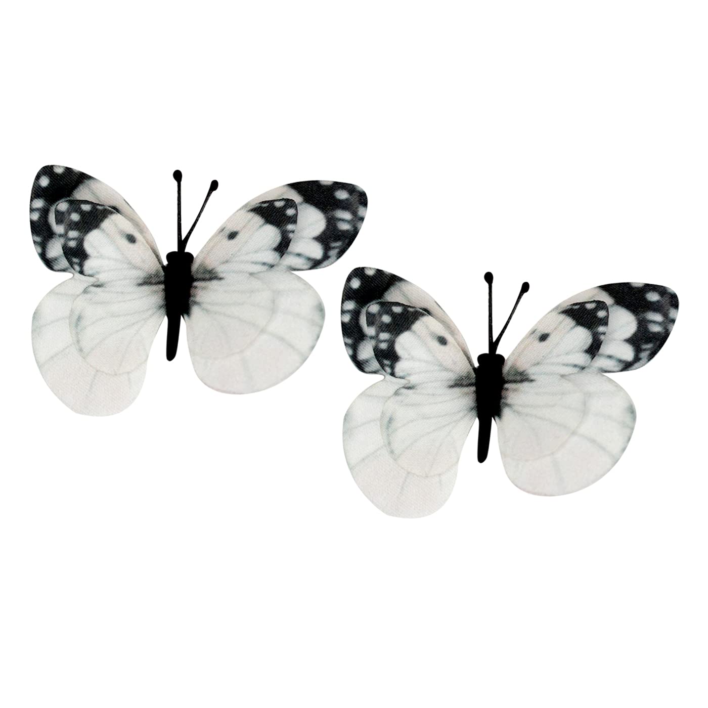 Glan 2 Pieces Butterfly Hair Claw Clips Butterfly Snap Hair Clips for Baby/Teens And Women Hair Styling Accessories (Multicolor) (M1) 1