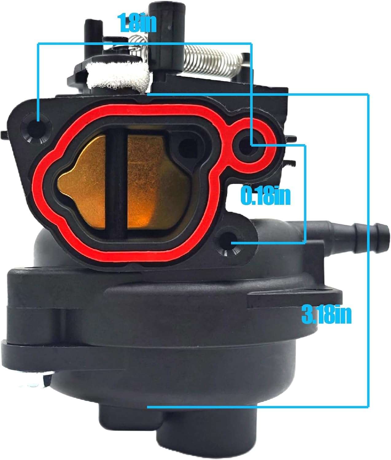 M230 Carburetor Carb Air Filter Kit - Compatible with Craftsman M230 163cc Engine, Craftman Carburetor, and Troy Bilt Lawn Mower Parts; 799584 Carburetor Perfect Engine 4