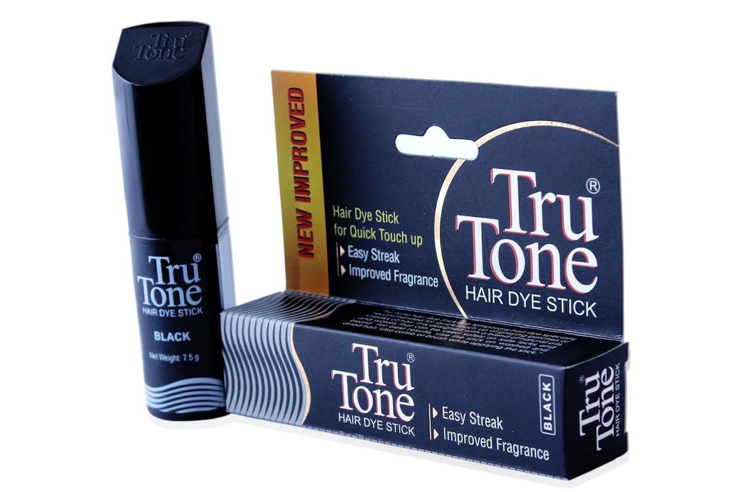 Tru Tone Black Hair Dye Stick, 7.5 Gm X 2