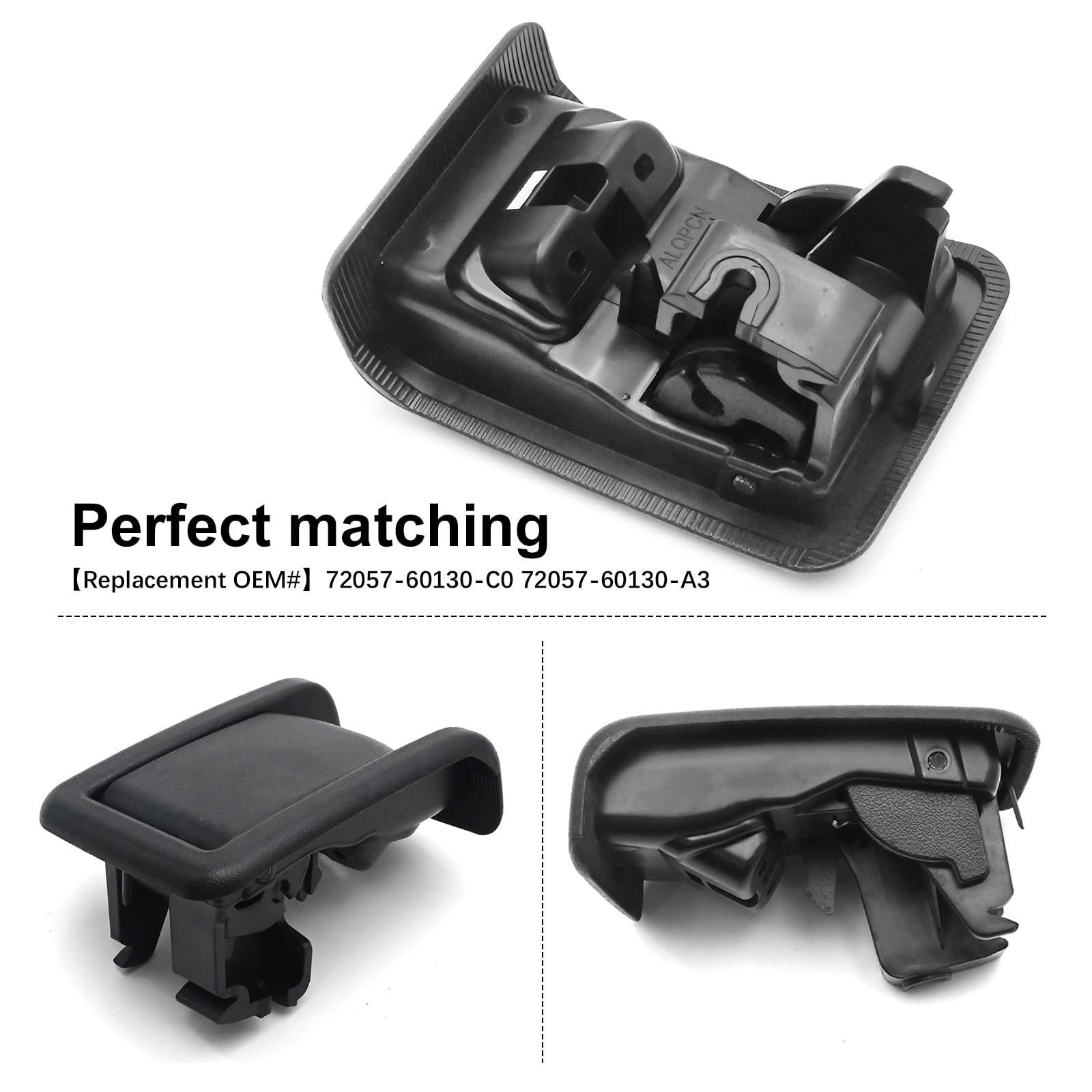SYOWADA 72057-60130-C0 Rear Seat Lock Control Lever Replacement for Toyota 4runner 2009 2010 2011 2012 2013 2014 2015 2016 2017 2018 2019 Replace 72057-60130-A3 (Black) 6
