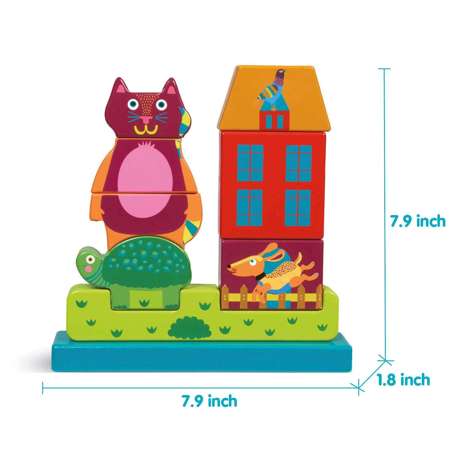 OOPS Imagine Puzzle - City Theme - Wooden Magnetic Toy Puzzle for Toddlers 3