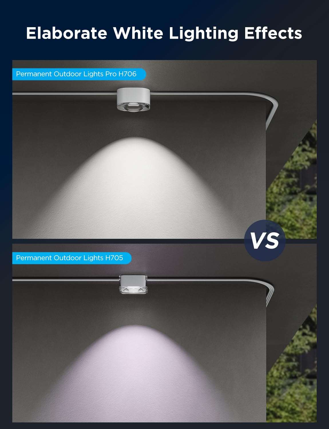 Govee Permanent Outdoor Lights Pro, 150ft with 90 RGBIC LED Lights for Daily and Accent Lighting, 75 Scene Modes for Outdoor Decor, IP67 Waterproof, Works with Alexa, Google Assistant, Matter, White 6