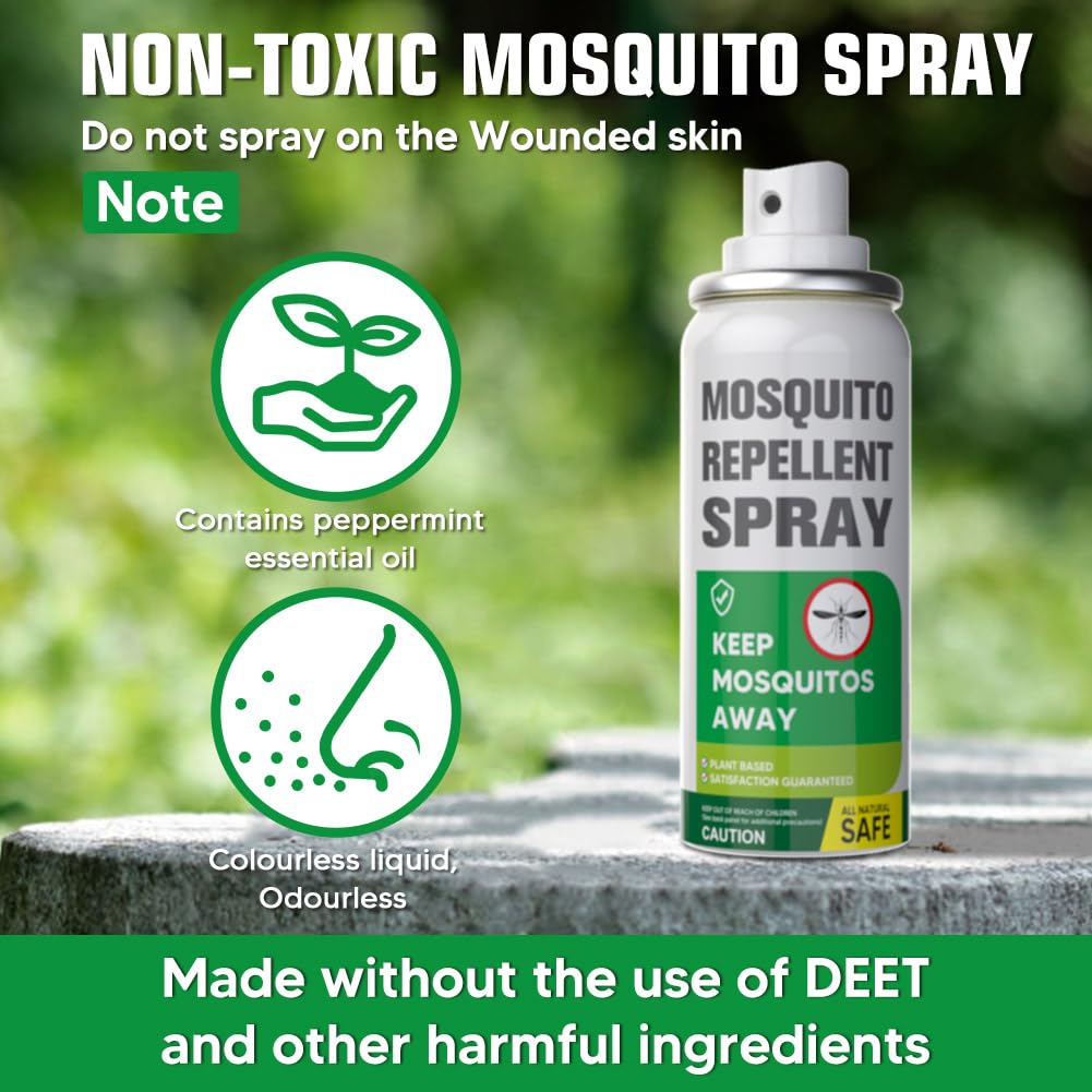 Fasderceg Mosquito Repellent Outdoor Patio,Mosquito Repeller, Powerful Natural Mosquito Repellent for Kids/Adults, Mosquito Control for Camping/Patio/Yard/Travel, Indoors Mosquito Repeller 2P 6