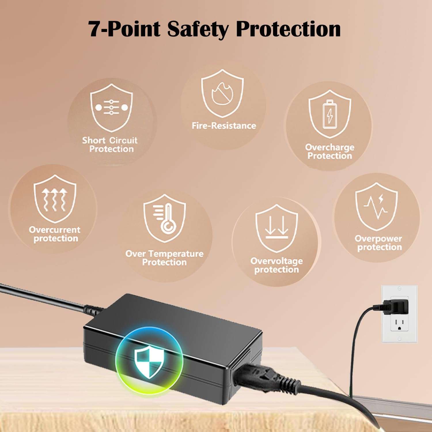 Metasources 14.5V-15V AC/DC Adapter Compatible with Chirp RPM Rolling Percussive Massager ChirpRPM DC14.5V - DC15.0V Power Supply Cord Cable Charger PSU 5