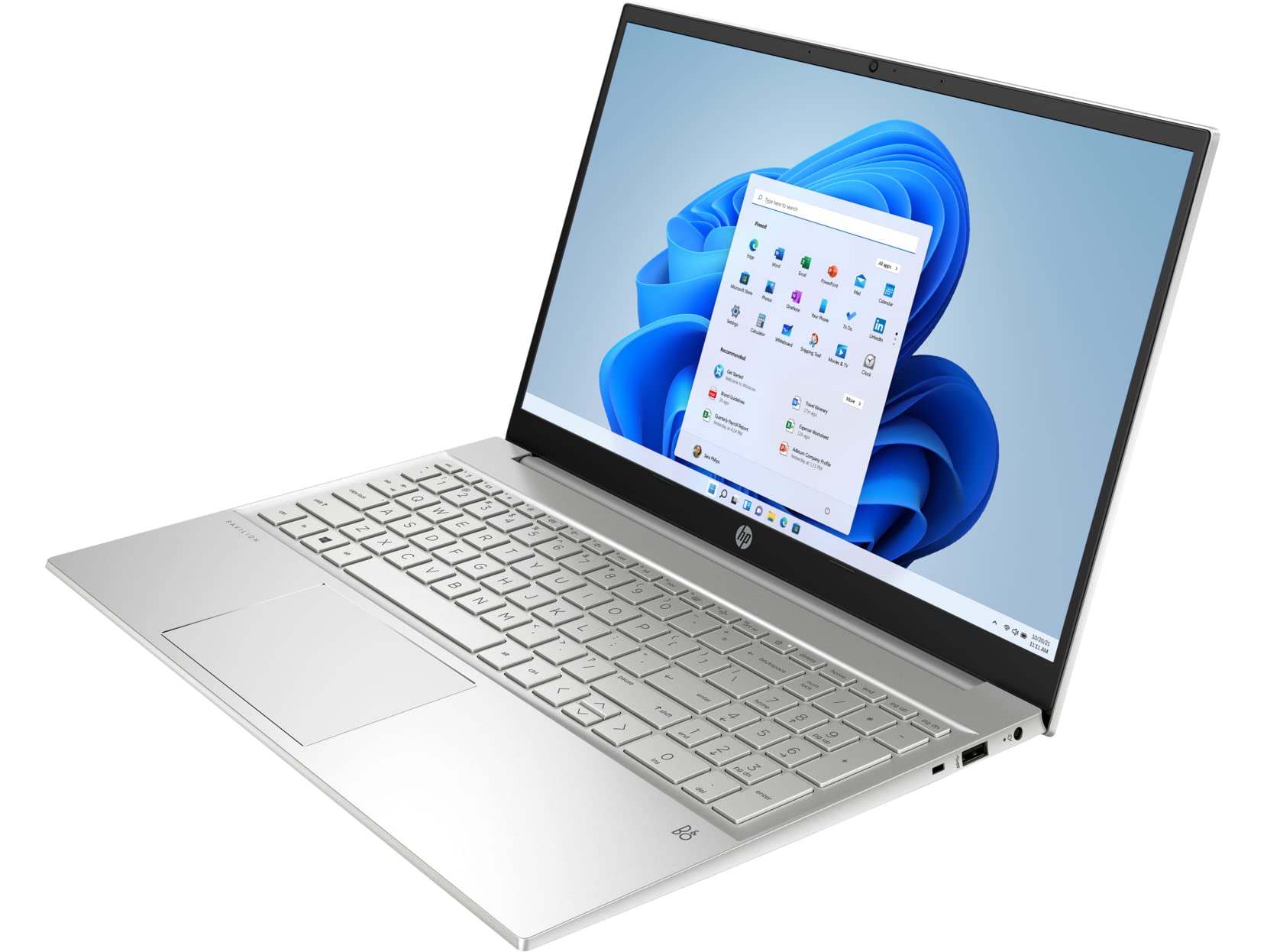 HP Pavilion 15-eh Home & Business Laptop (AMD Ryzen 7 5825U 8-Core, 32GB RAM, 2TB PCIe SSD, AMD Radeon, 15.6" 60Hz Full HD (1920x1080), WiFi, Bluetooth, Backlit KB, Win 11 Pro) with D6000 Dock 3