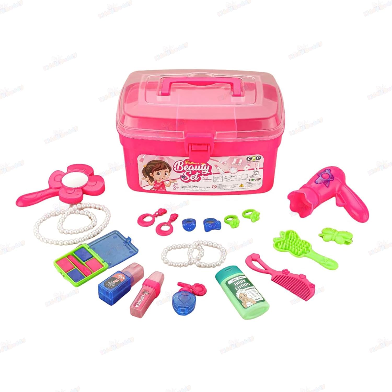 YUIOP - Premium Fashion Beauty Makeup Toy Set - Many Tools in 1 - Age 3+ Years - Perfect for Kids (Premium Box (20 Units)) 3