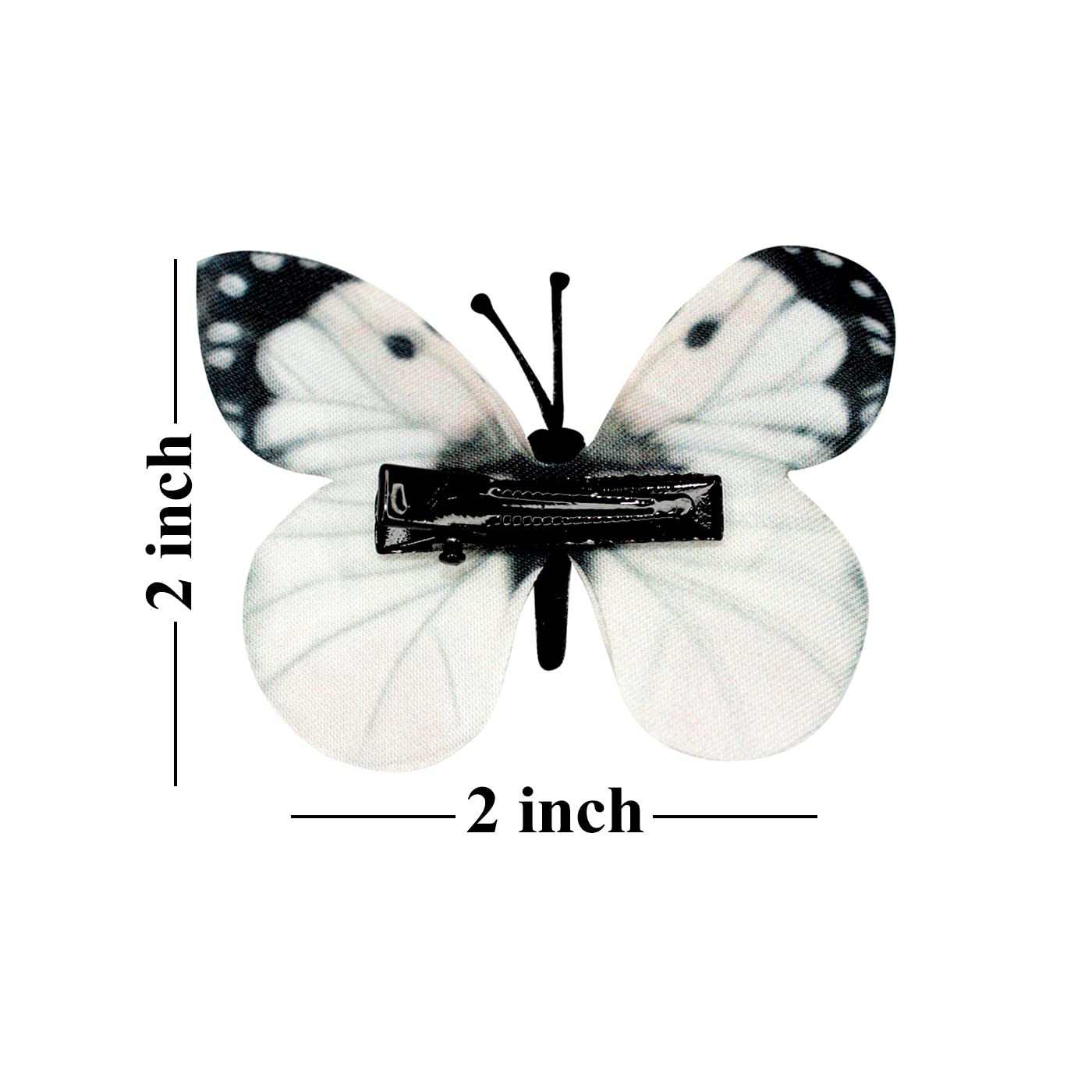 Glan 2 Pieces Butterfly Hair Claw Clips Butterfly Snap Hair Clips for Baby/Teens And Women Hair Styling Accessories (Multicolor) (M1) 2