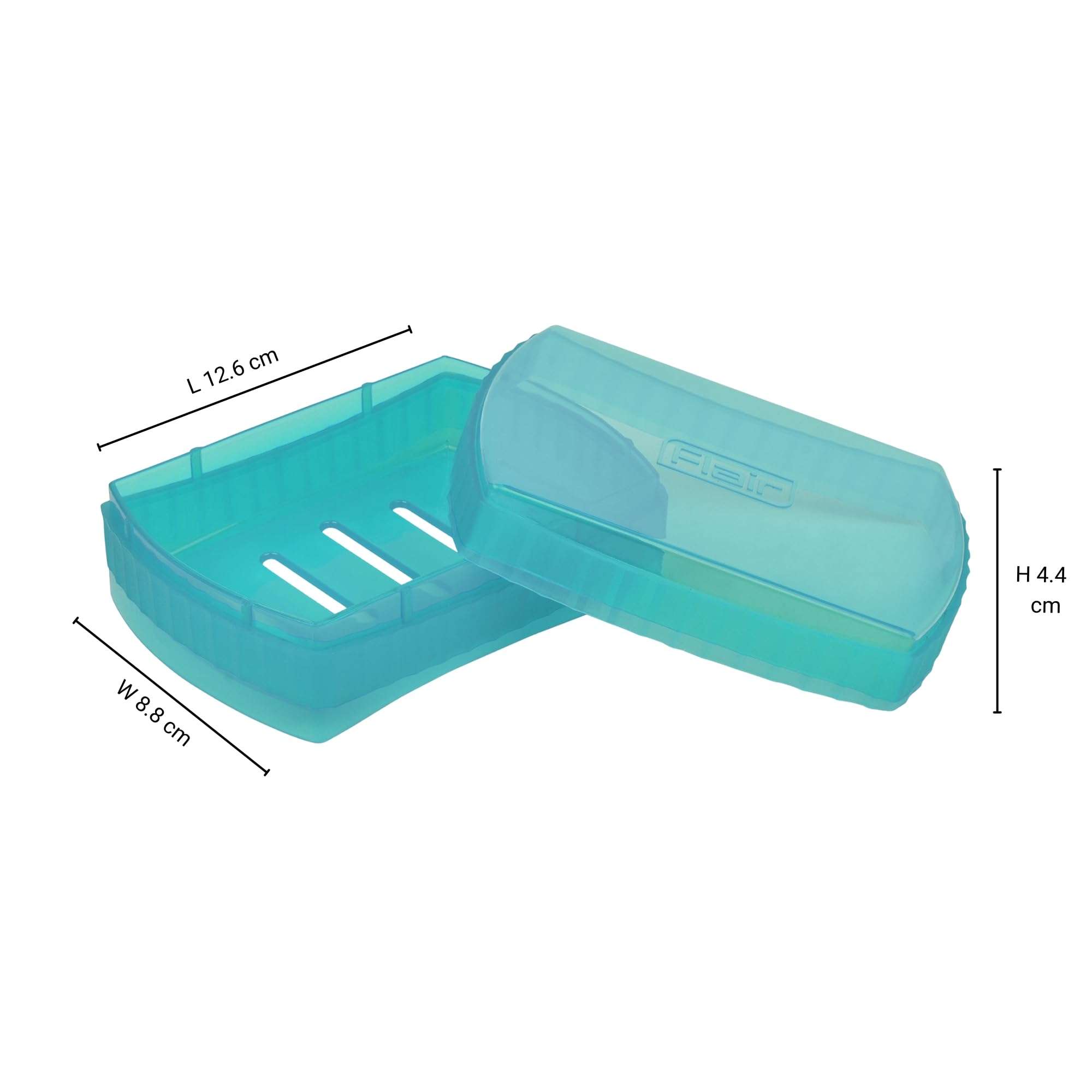 FLAIR Estella Crystal Soap Case – Stylish, Reusable & Durable Soap Box for Bathroom & Shower Use (Green) 3