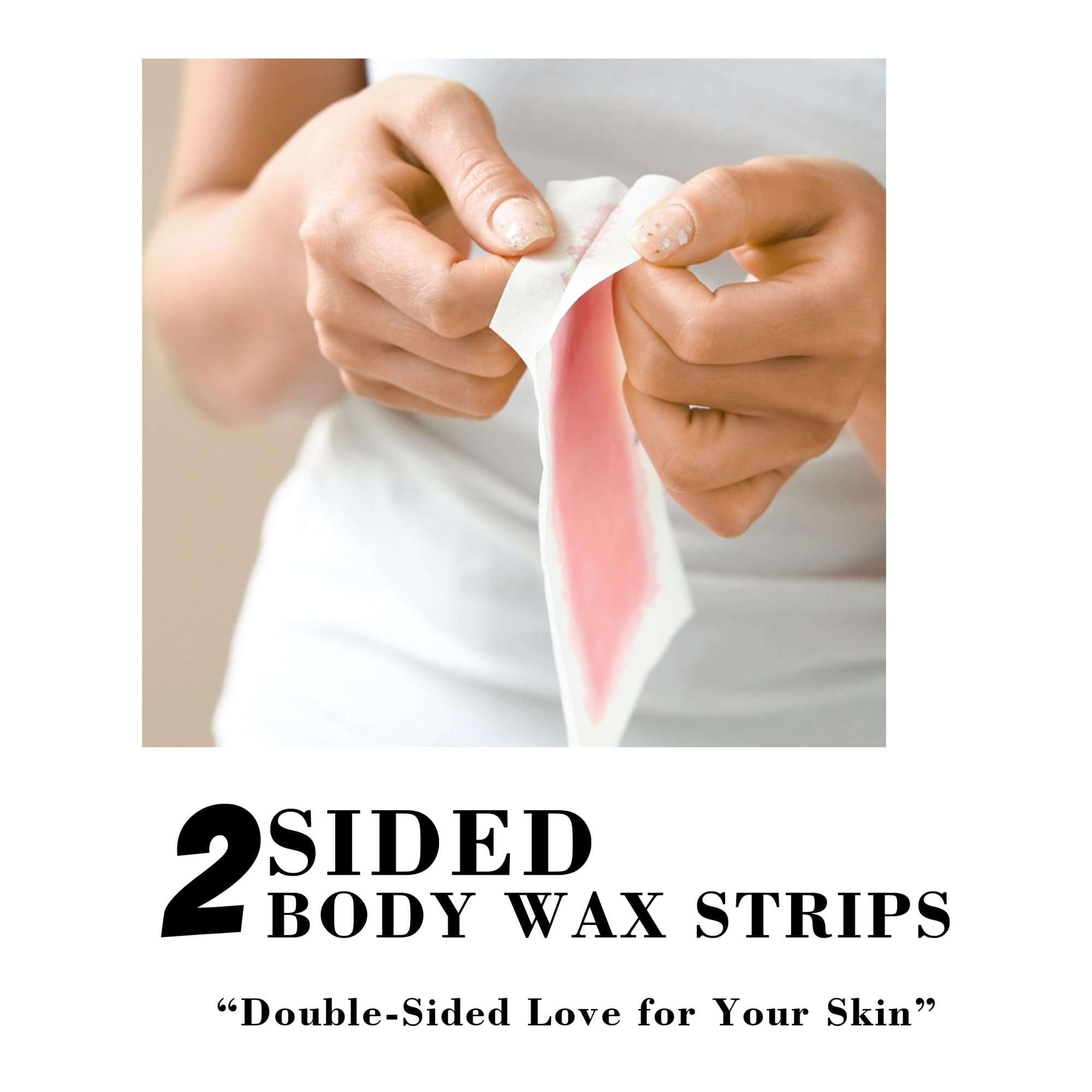 TEEN TEEN Body Wax Strips for Women | 20 Non-Woven Waxing Strips for Face, Legs, Underarms | Removes Unwanted Hair for Smooth, Long-Lasting Results, Chocolate, 20Pcs 4