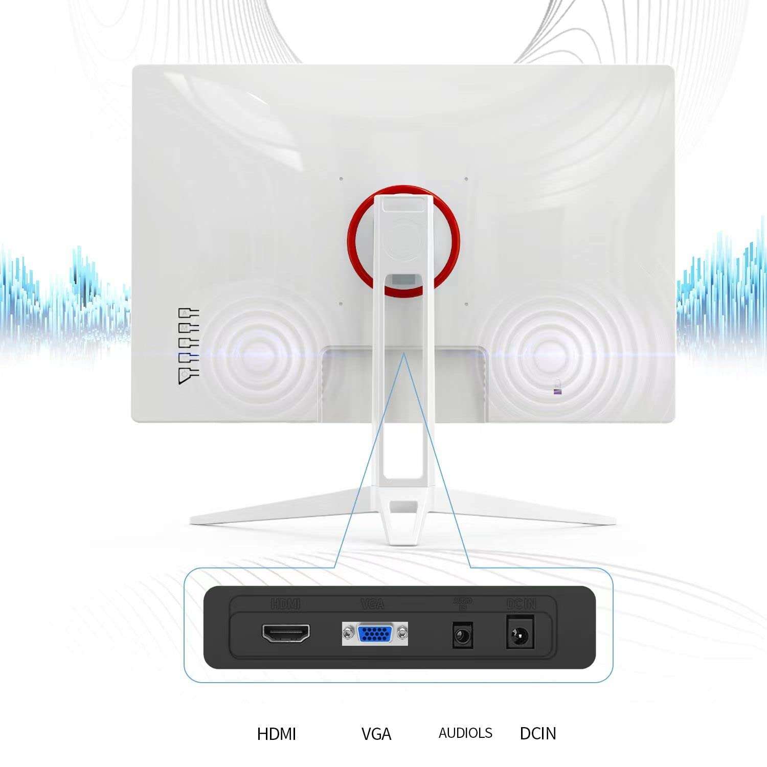 Cocar 19 inch PC Monitor, White Desktop Computer Monitor 75hz 2ms 1440x900 TN Panel VESA 100x100 HDMI VGA, 16:10 Built-in Speaker Computer Monitor Screen Display for PC PS3 PS4 Xbox Office 3