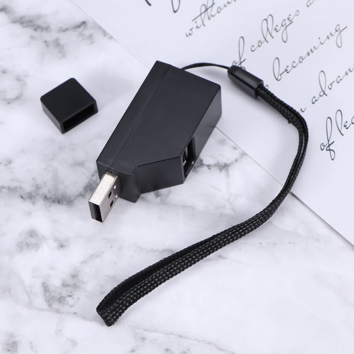 ELAYARD Port Mini USB Hub Splitter Adapter for PC Laptop Classic Design Low Power Consumption Compatible with USB Devices No External Power Needed Black 4