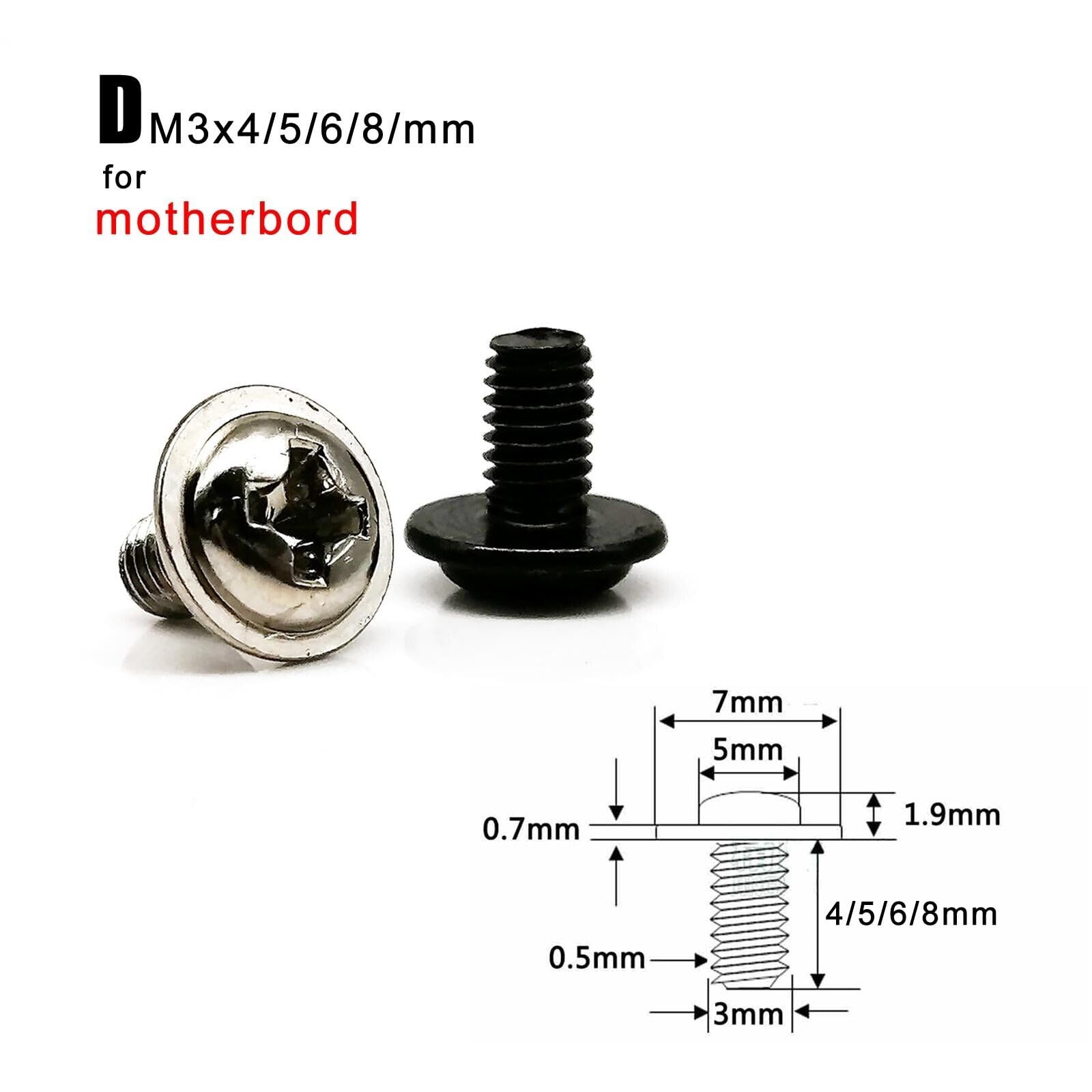 CHIST PC Computer Screws Standoffs Set Kit, for Hard Drive Computer Case Motherboard Fan Power Graphics 3