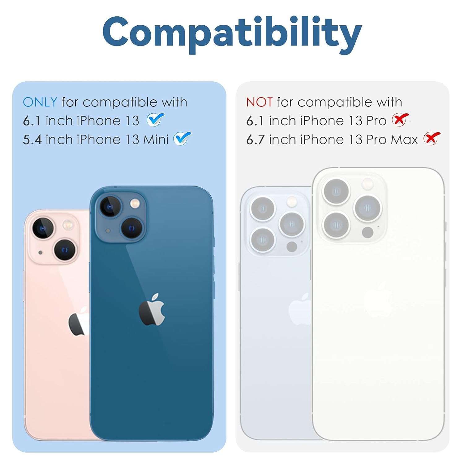 DD SON Back Camera Lens Protector Tempered Glass For iPhone 13 /iPhone 13 Mini (Black) | Case Friendly with Edge to Edge Coverage and Easy Installation Kit, iPhone 13 /iPhone 13 Mini (Black) 3