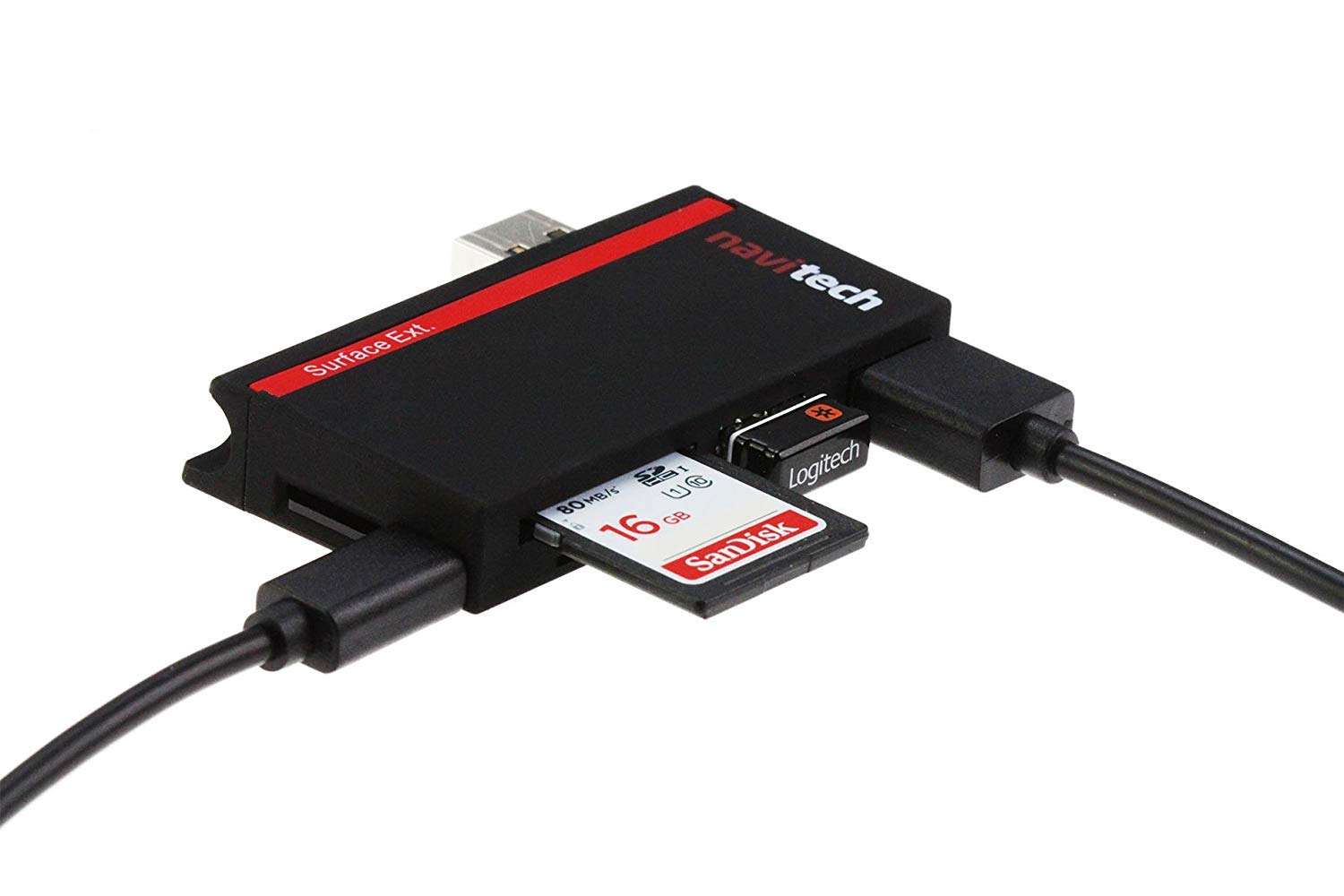 Navitech 2 in 1 Laptop/Tablet USB 3.0/2.0 HUB Adapter/Micro USB Input with SD/Micro SD Card Reader Compatible with Alienware AREA-51M Gaming 17.3 Inch Laptop 5